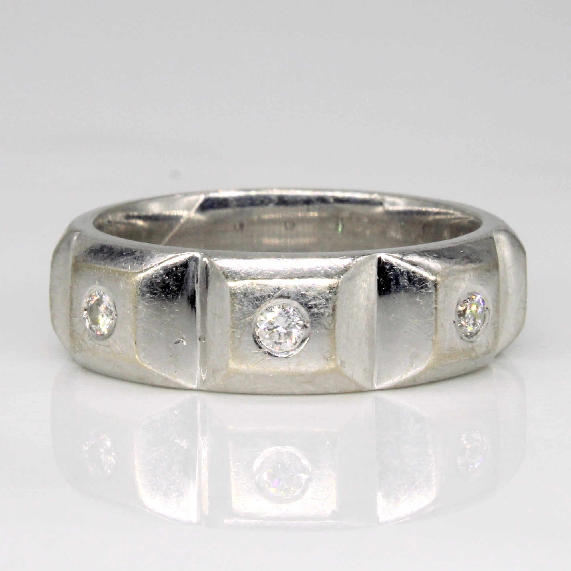 Three Stone Diamond Ring | 0.06ctw | SZ 7 |