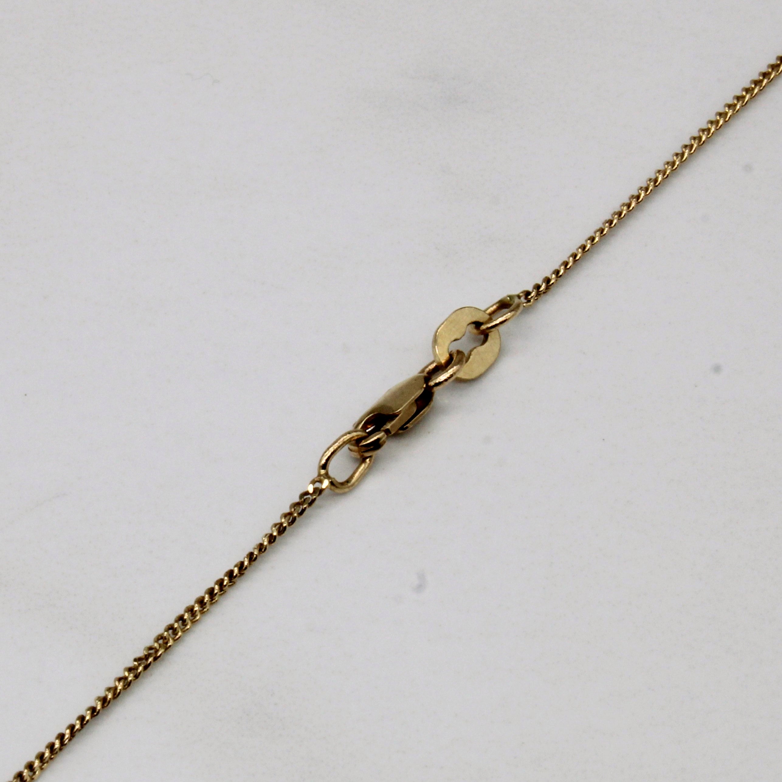 10k Yellow Gold Curb Chain | 16" |