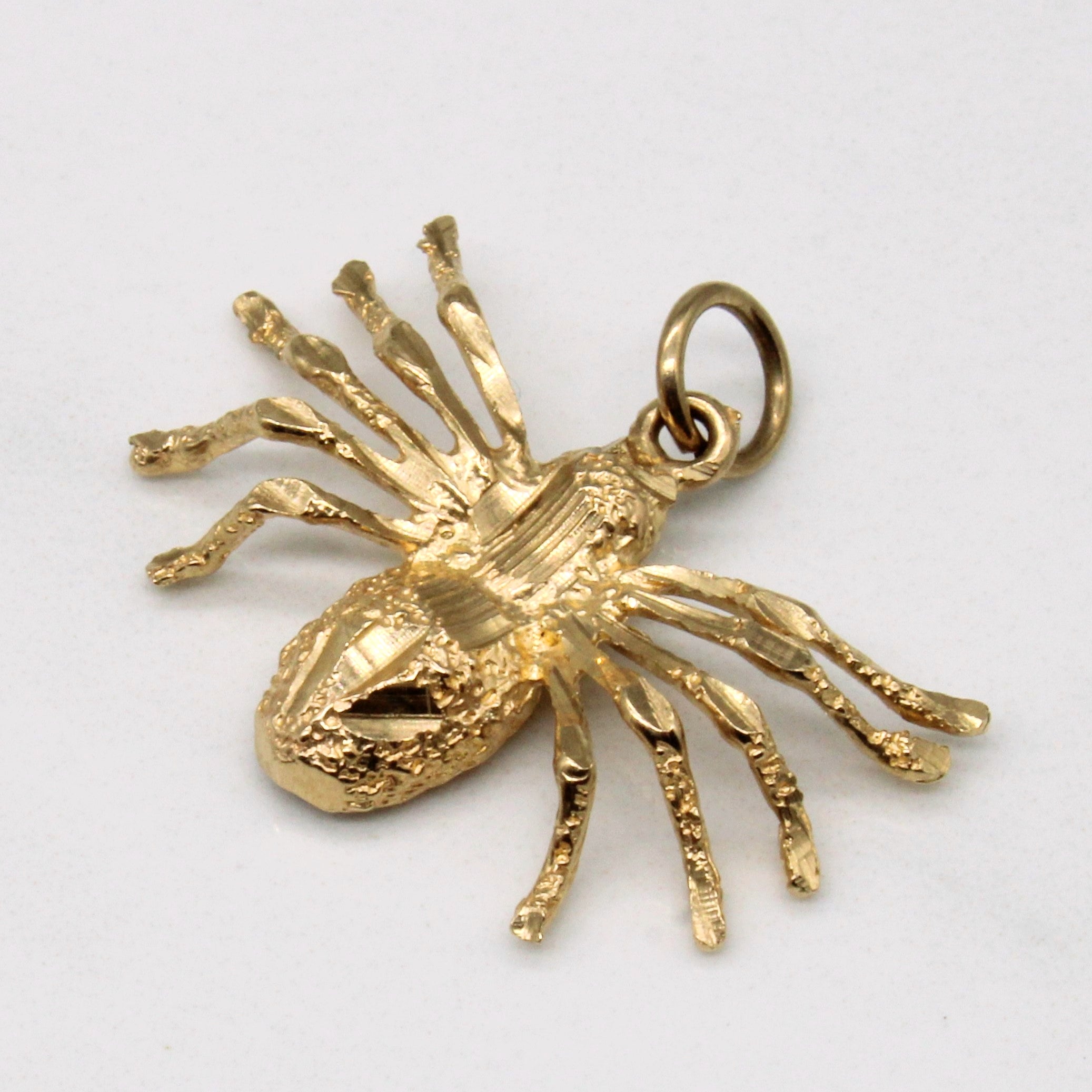 10k Yellow Gold Spider Pendant