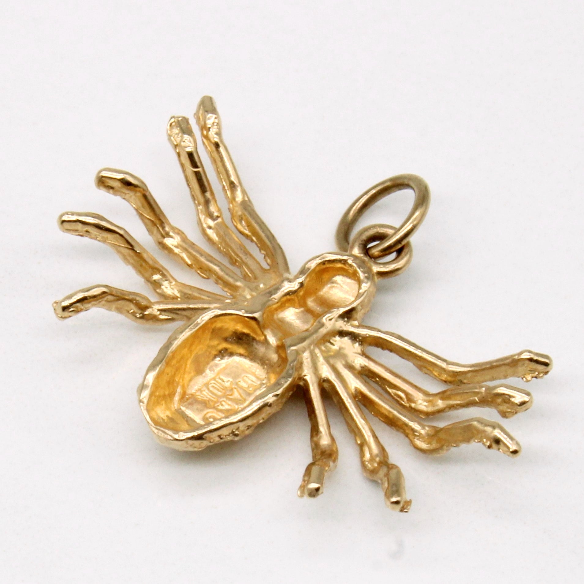 10k Yellow Gold Spider Pendant