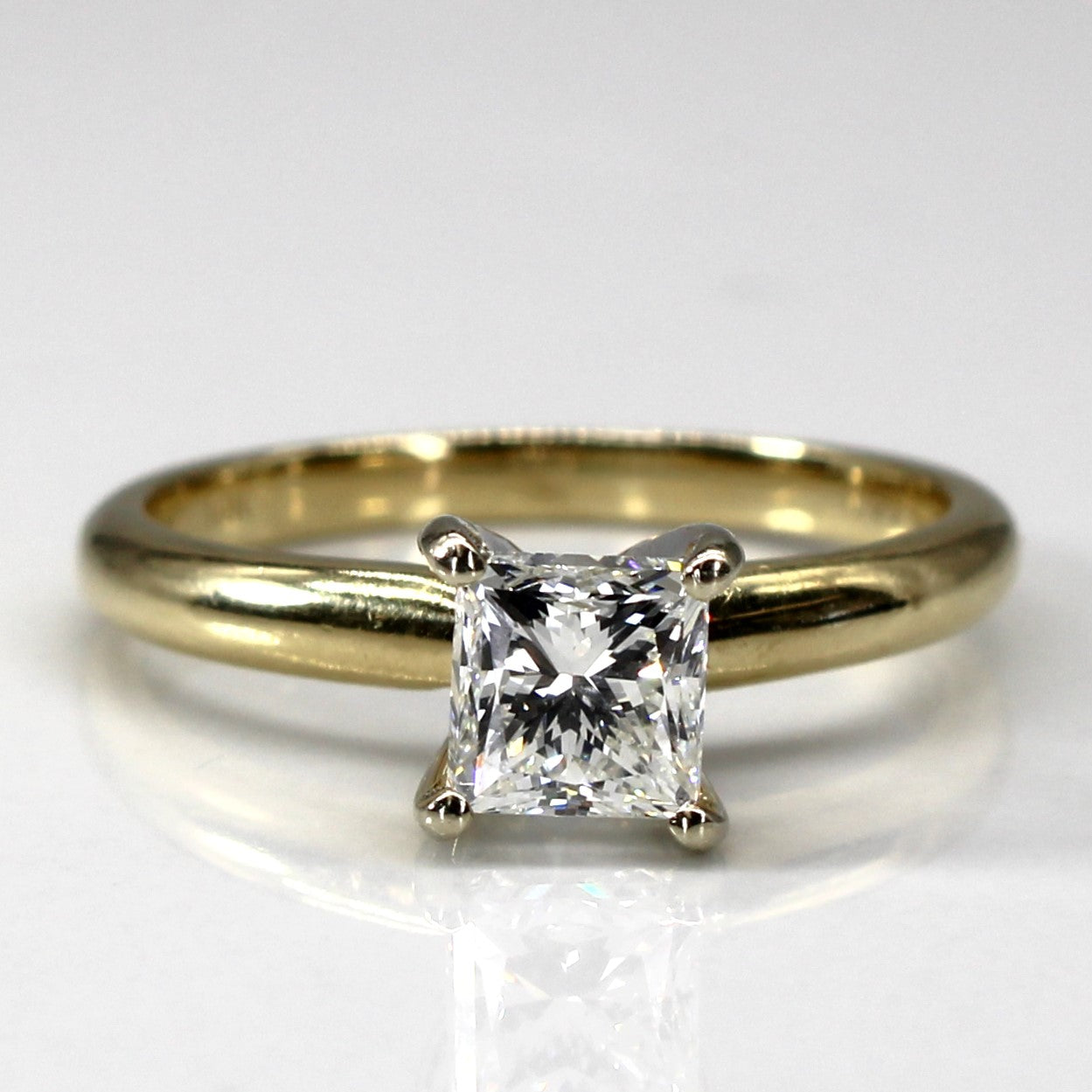 Solitaire Princess Diamond Ring | 1.00ct SI2 H | SZ 6.75 |