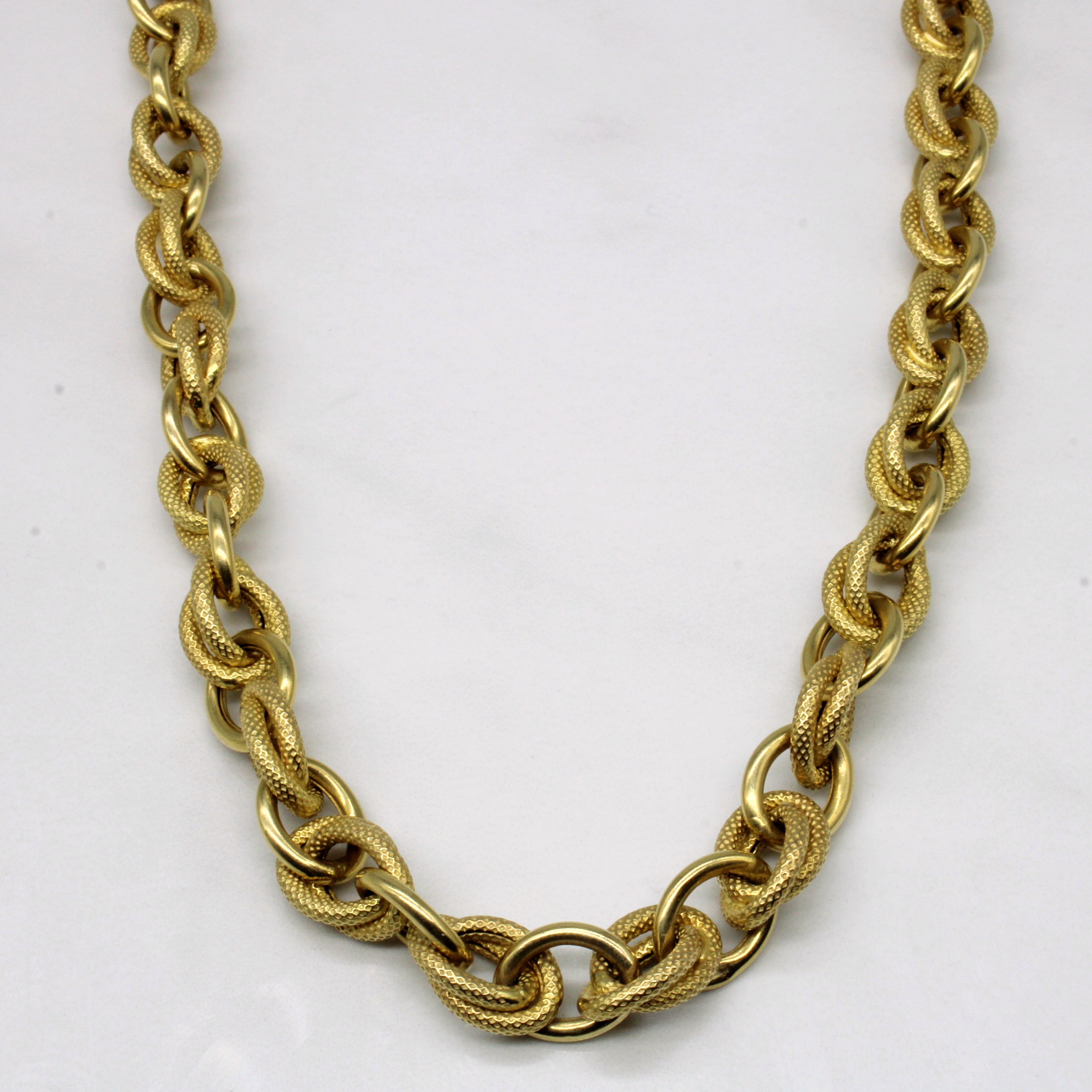 Chaîne en or jaune 14 carats | 16" | 