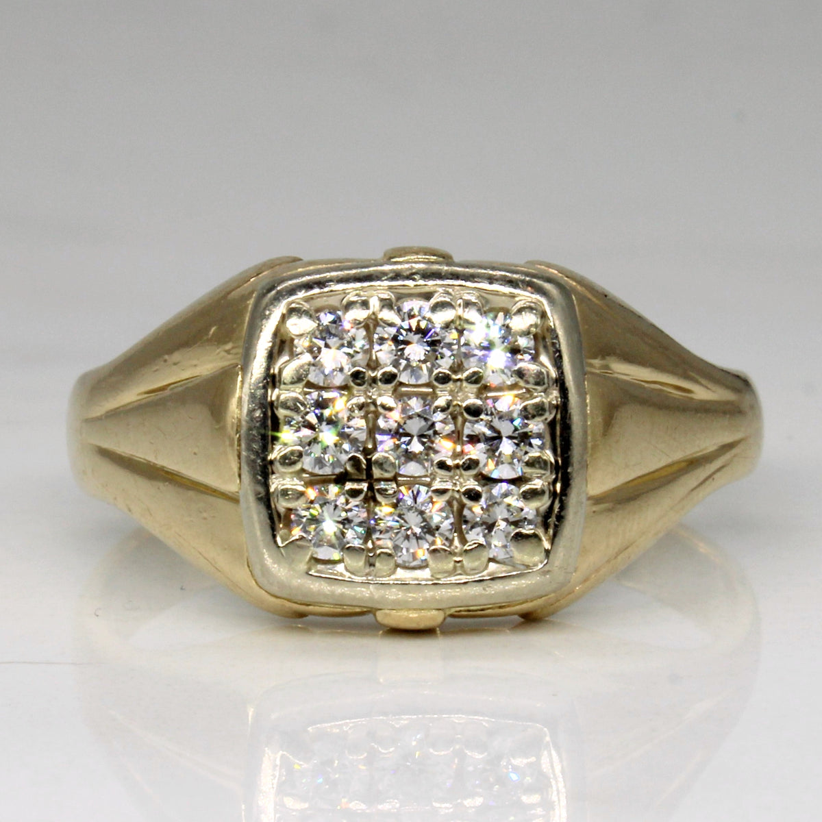 Birks' Diamond Grid Ring | 0.58ctw | SZ 11.75