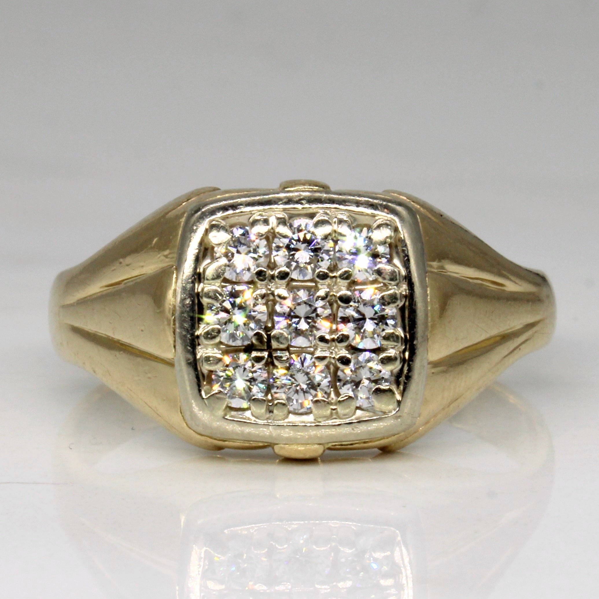 Birks' Diamond Grid Ring | 0.58ctw | SZ 11.75 |