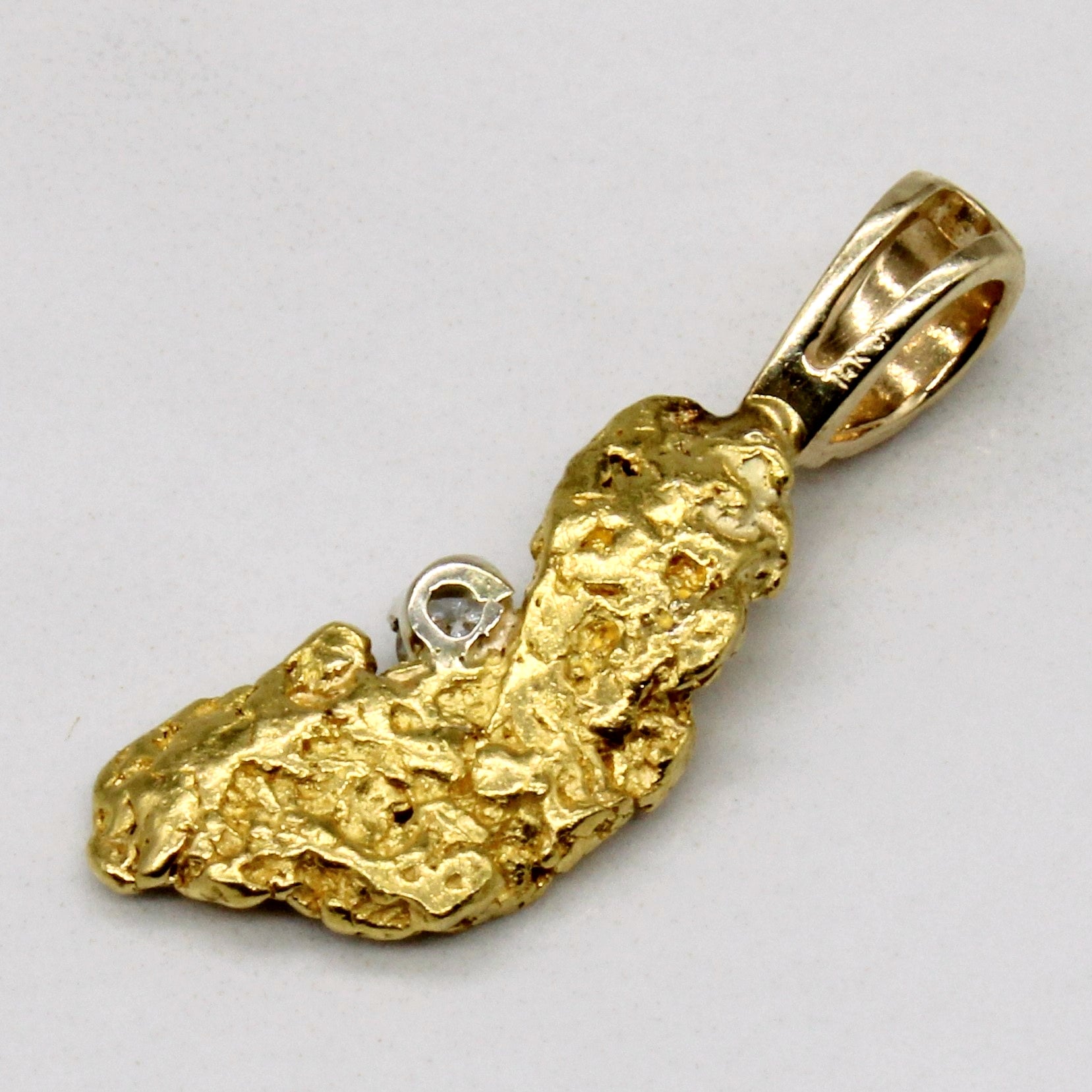 Diamond & Nugget Style Pendant | 0.07ct |