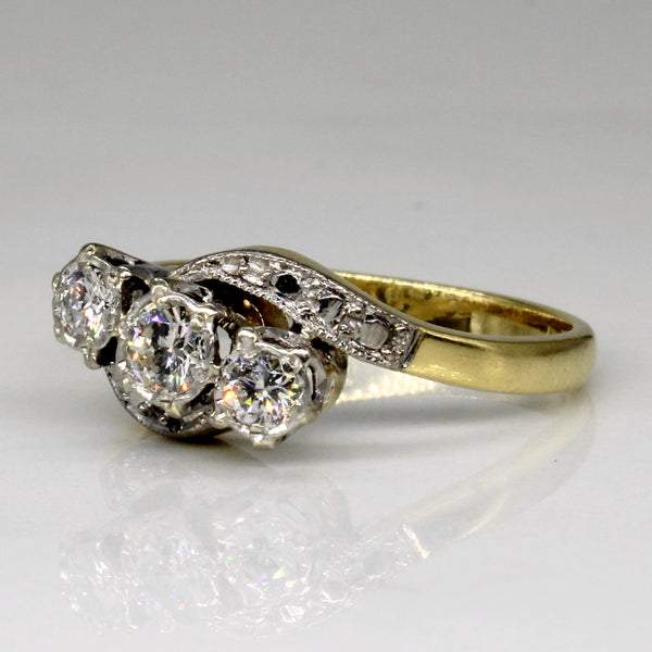 Bypass Diamond Engagement Ring | 0.33ctw | SZ 6.5 |