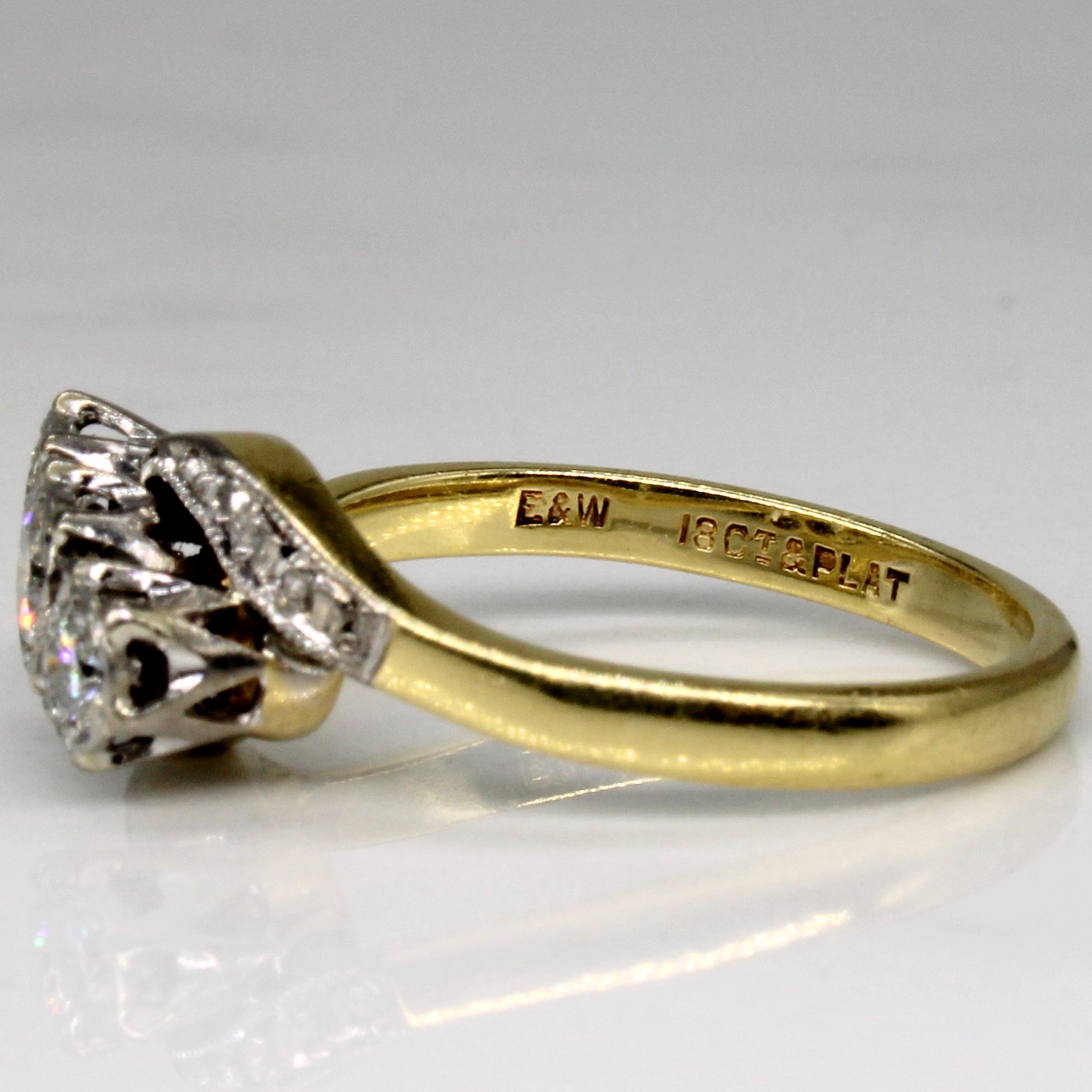 Bypass Diamond Engagement Ring | 0.33ctw | SZ 6.5 |