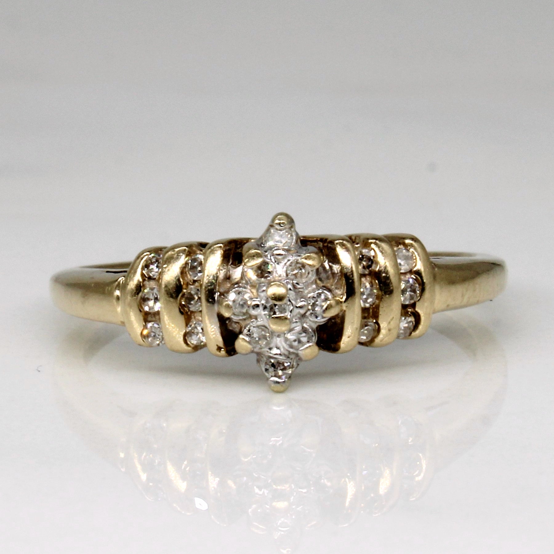 Cluster Set Diamond Ring | 0.08ctw | SZ 6.75 |