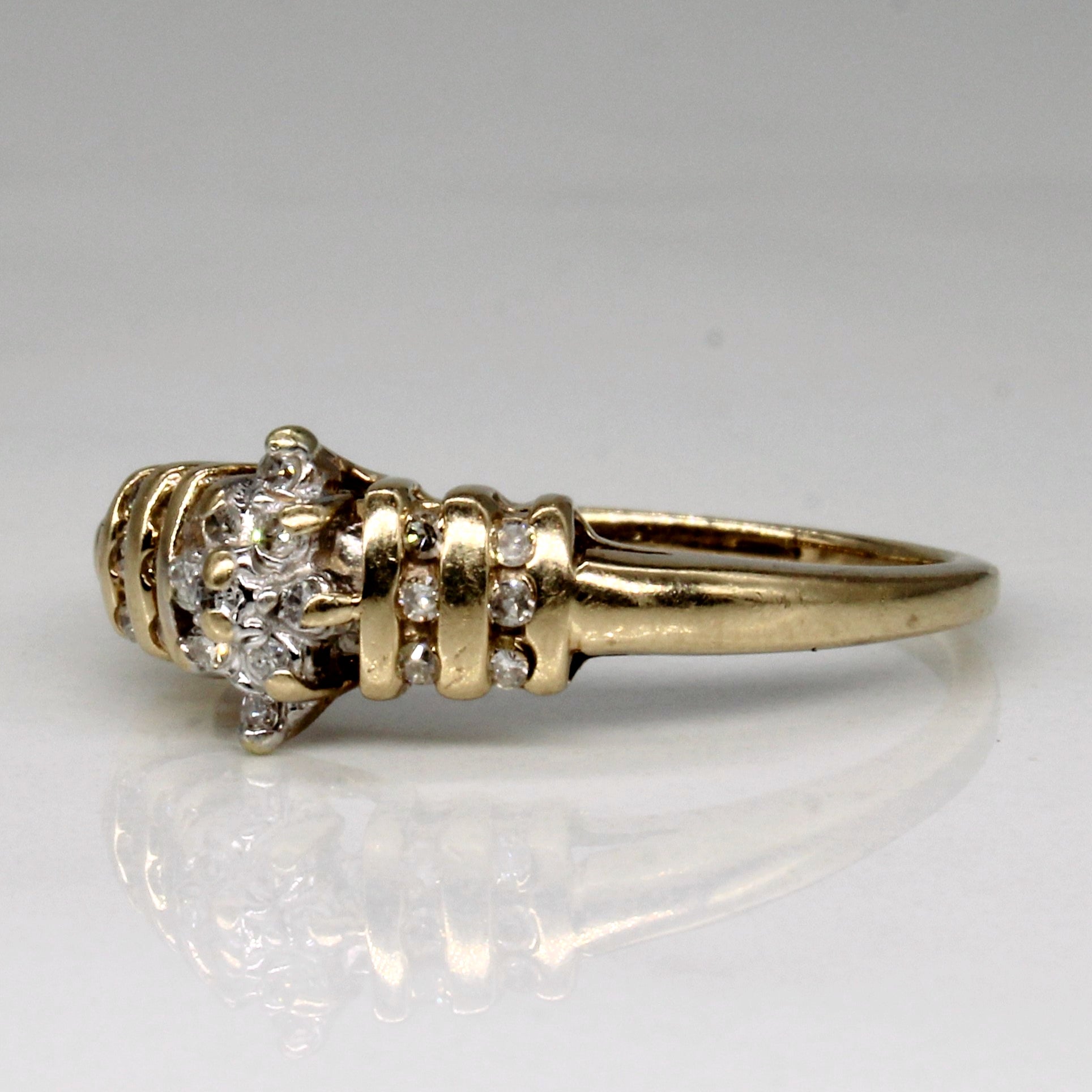 Cluster Set Diamond Ring | 0.08ctw | SZ 6.75 |