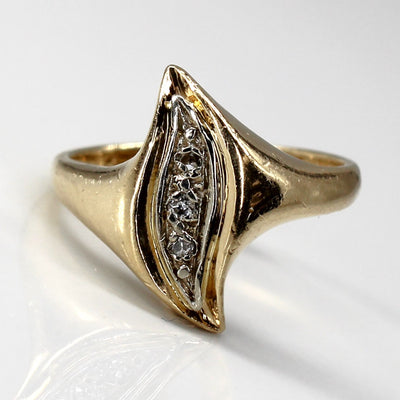 Bypass Diamond Ring | 0.03ctw | SZ 5.5 |