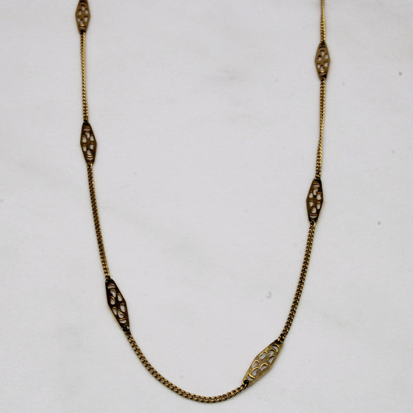 14k Yellow Gold Necklace | 14
