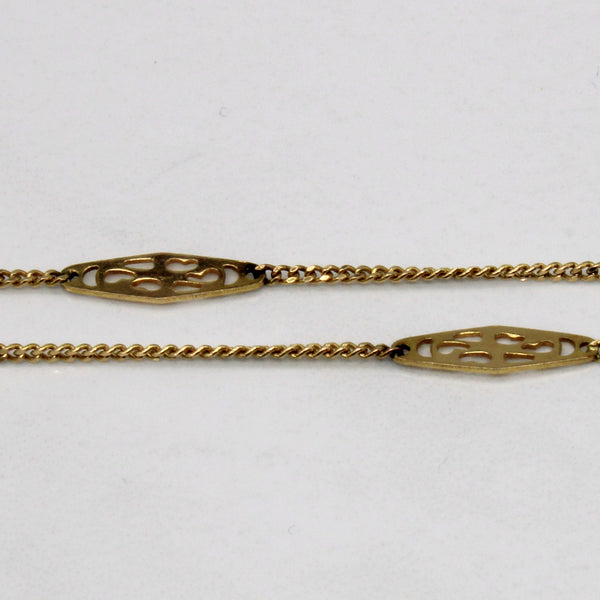 14k Yellow Gold Necklace | 14