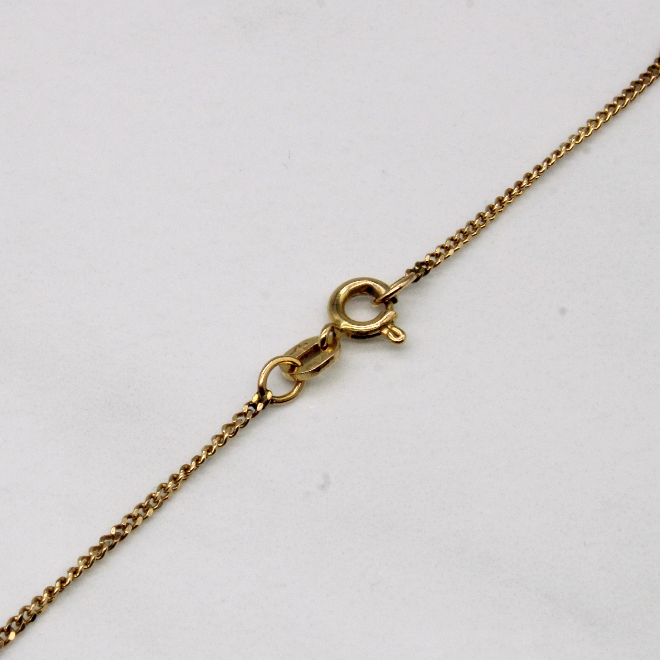 14k Yellow Gold Necklace | 14" |