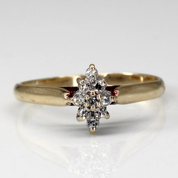 Cluster Set Diamond Ring | 0.09ct | SZ 8 |