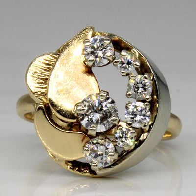Abstract Diamond Ring | 0.71ctw | SZ 6.5 |
