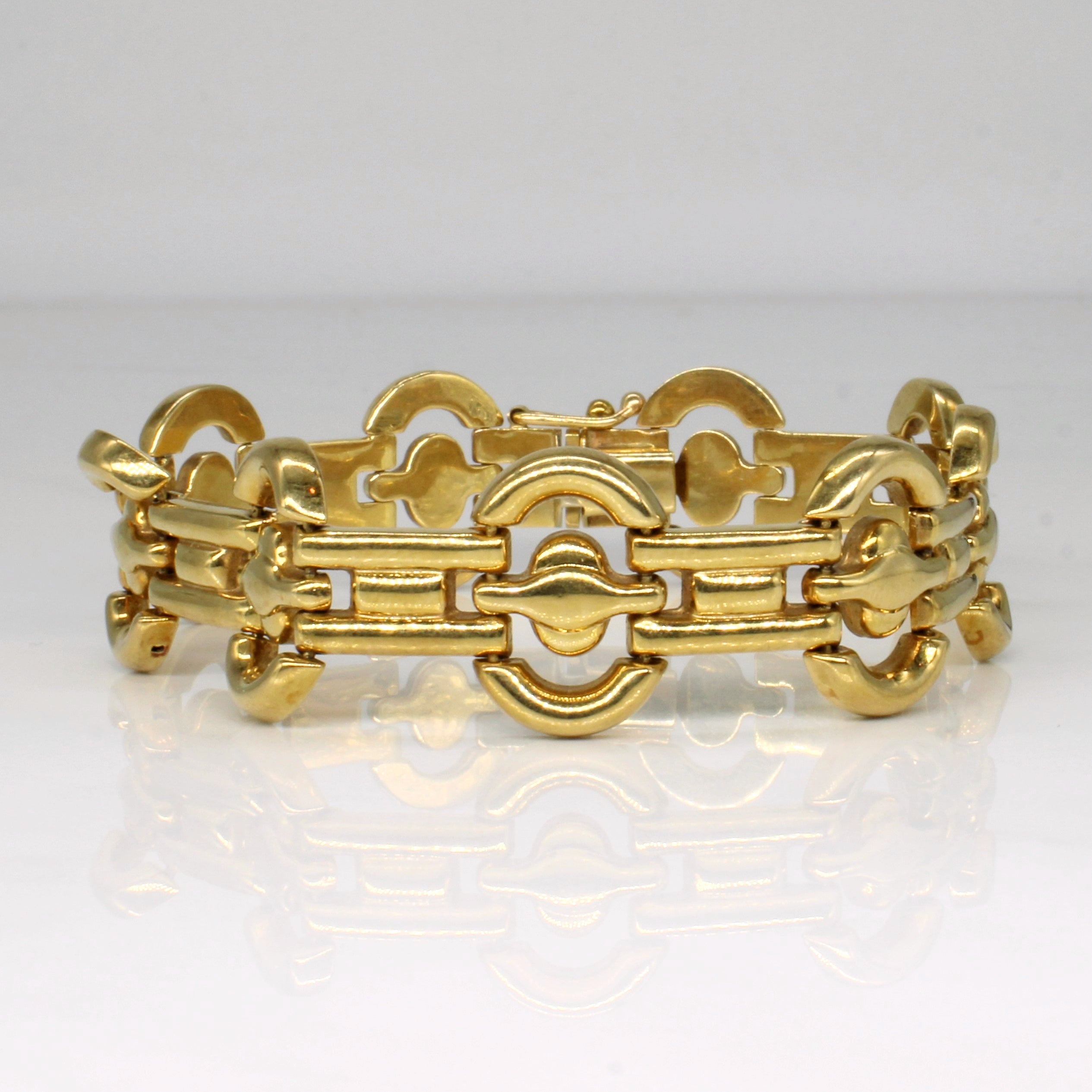 Bracelet en or jaune 14 carats | 18 cm | 