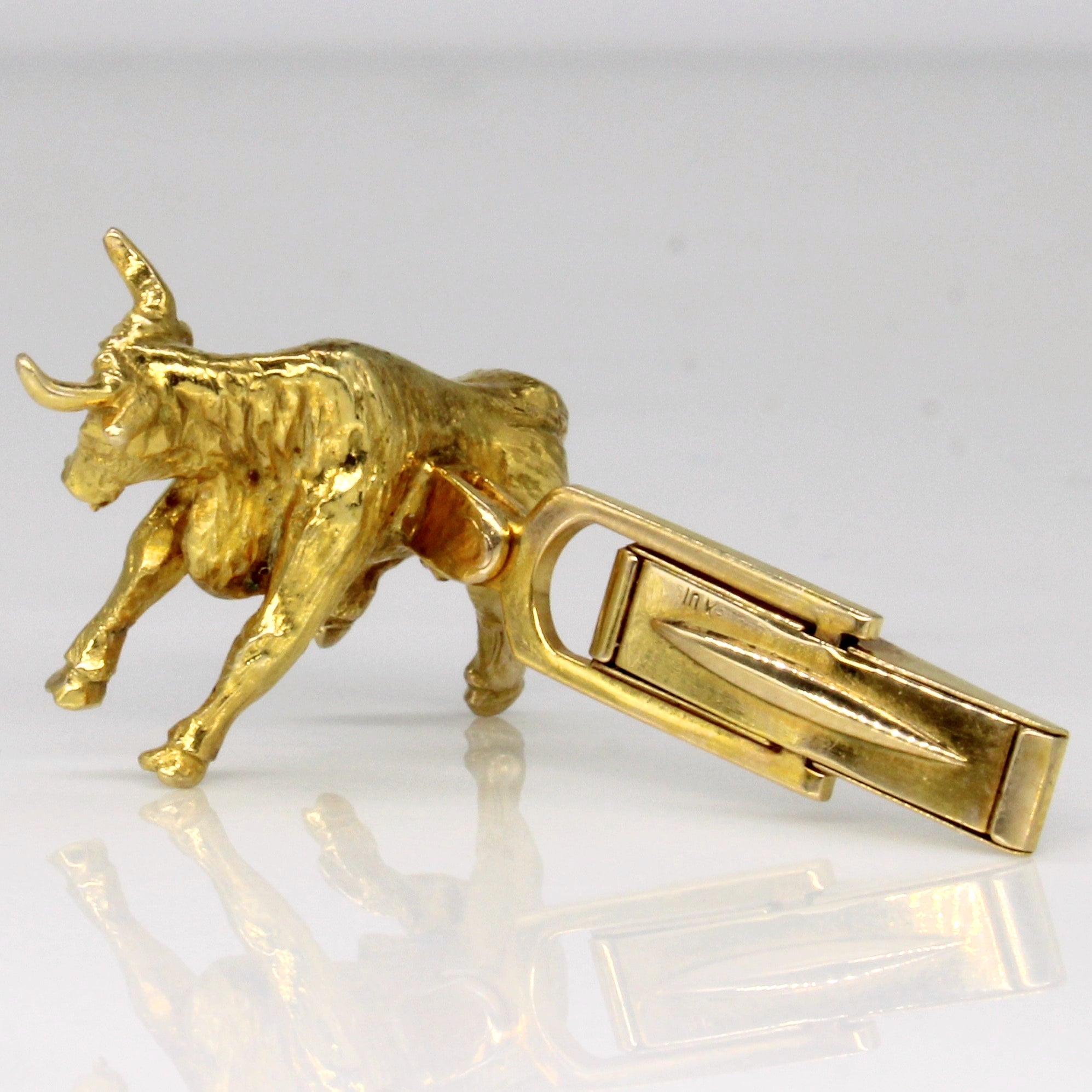 10k Yellow Gold Bull & Bear Cufflinks