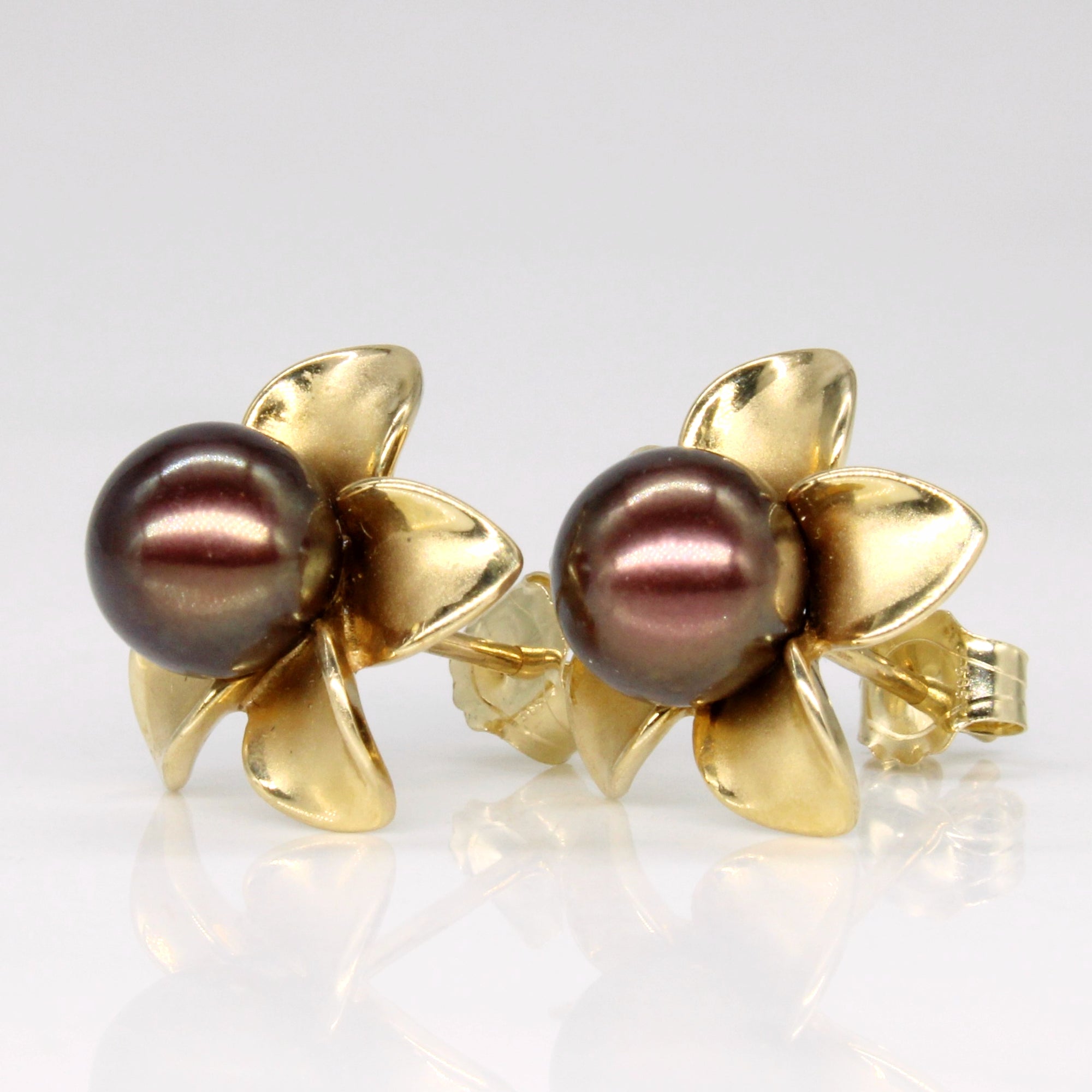 Pearl Flower Earrings