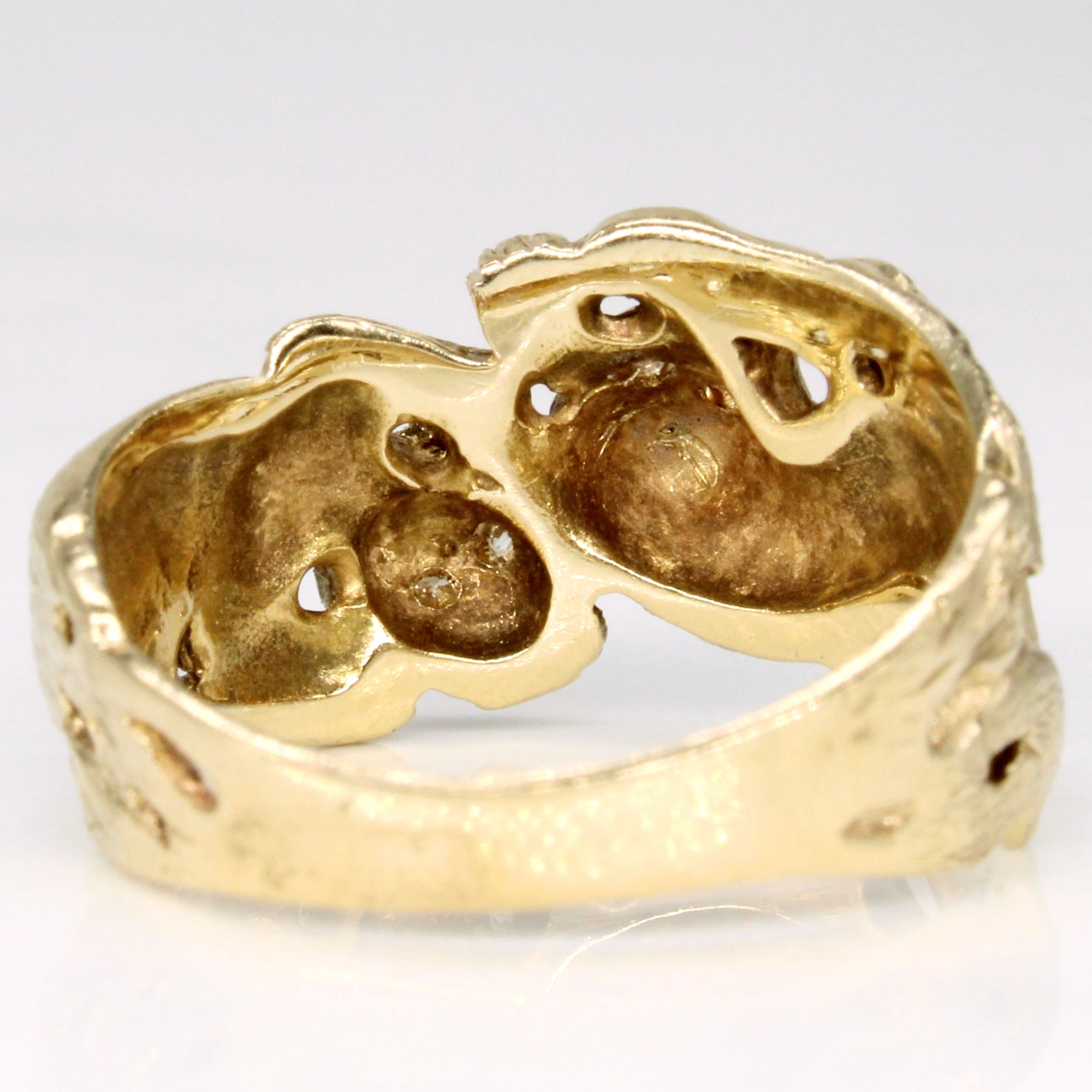 Diamond Twin Lion Ring | 0.20ctw | SZ 7.75 |