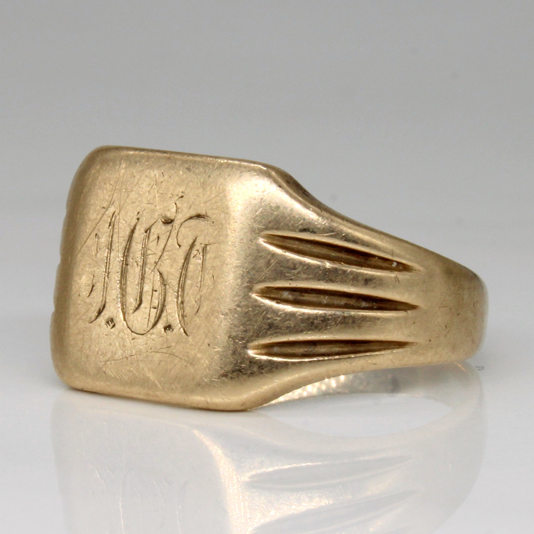 10k Yellow Gold Signet Ring | SZ 11.75 |