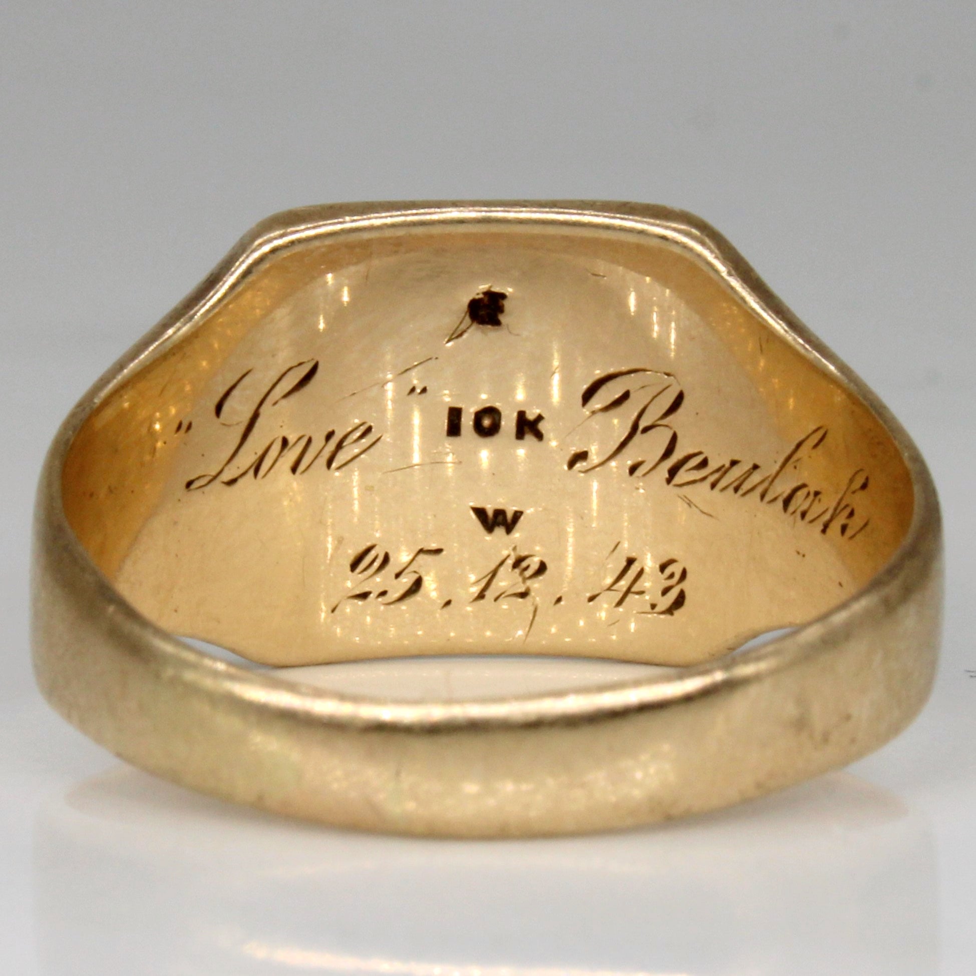 10k Yellow Gold Signet Ring | SZ 11.75 |