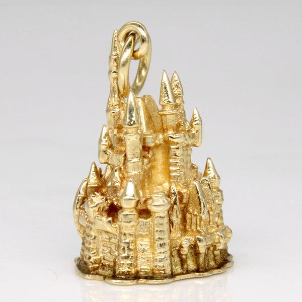 14k Yellow Gold Disney Cinderella's Castle Charm