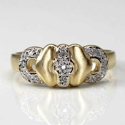 Textured Diamond Ring | 0.09ctw | SZ 5.75 |