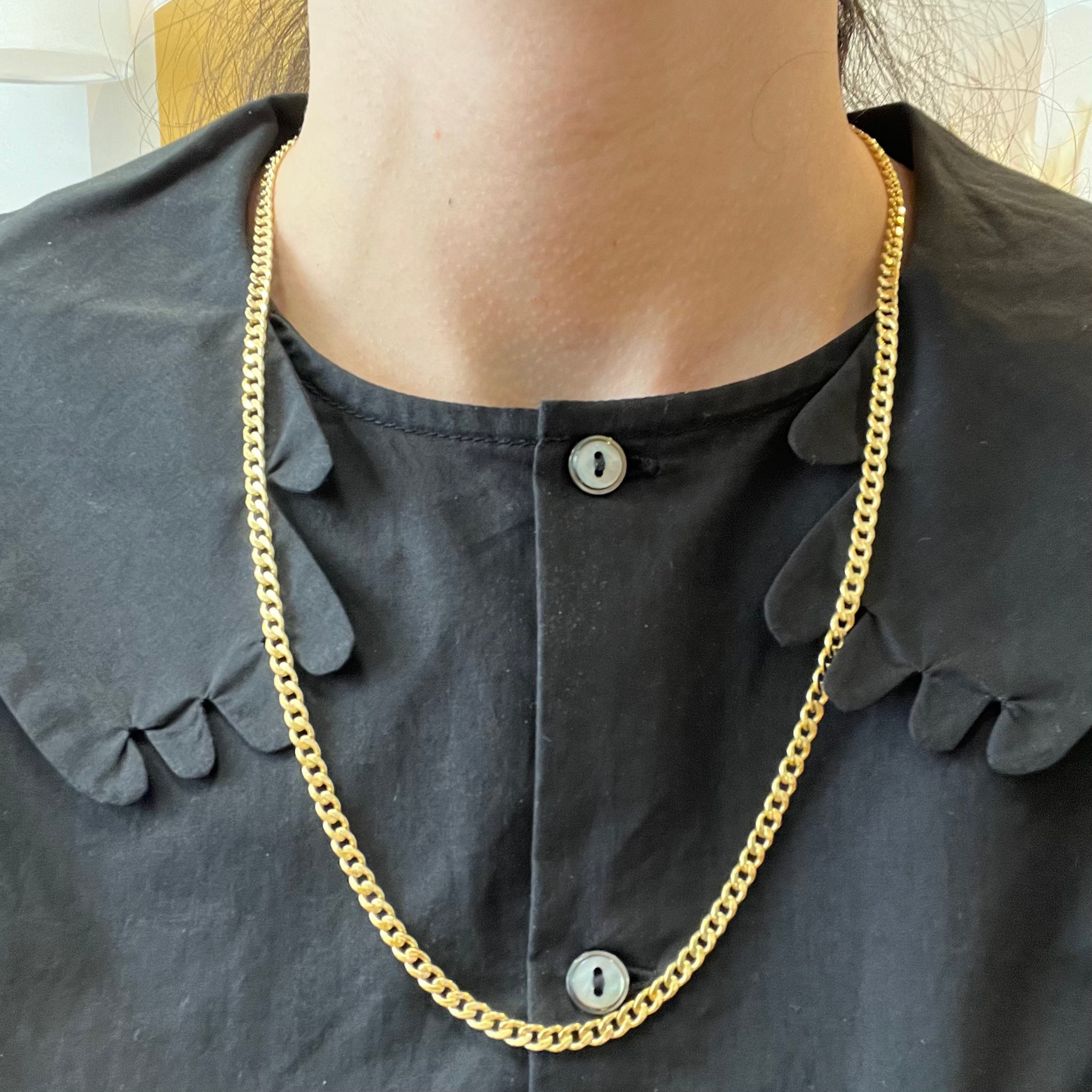 14k Yellow Gold Curb Link Chain | 22" |