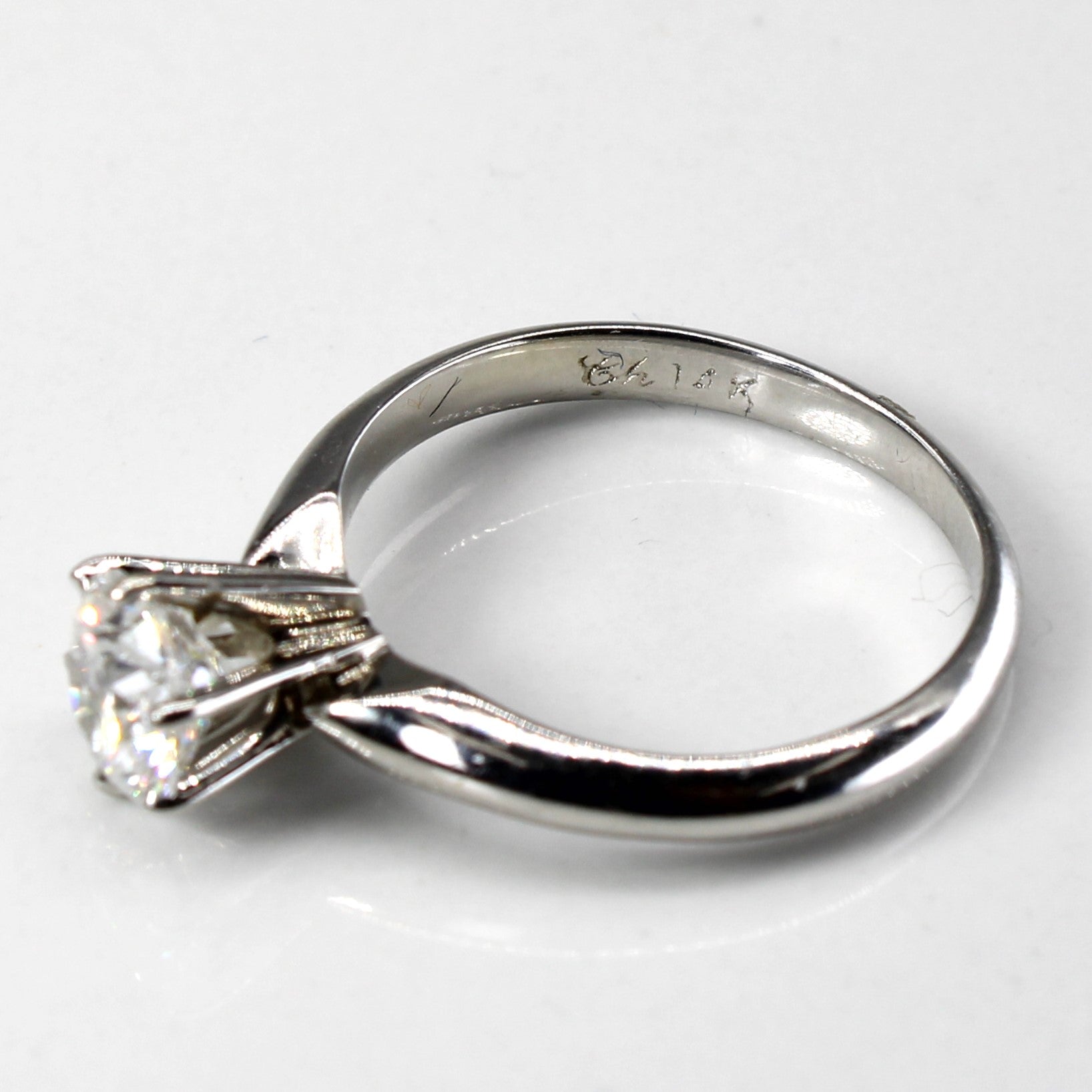 Six Prong Solitaire Diamond Ring | 1.00ct I1/2 F | SZ 6.75 |