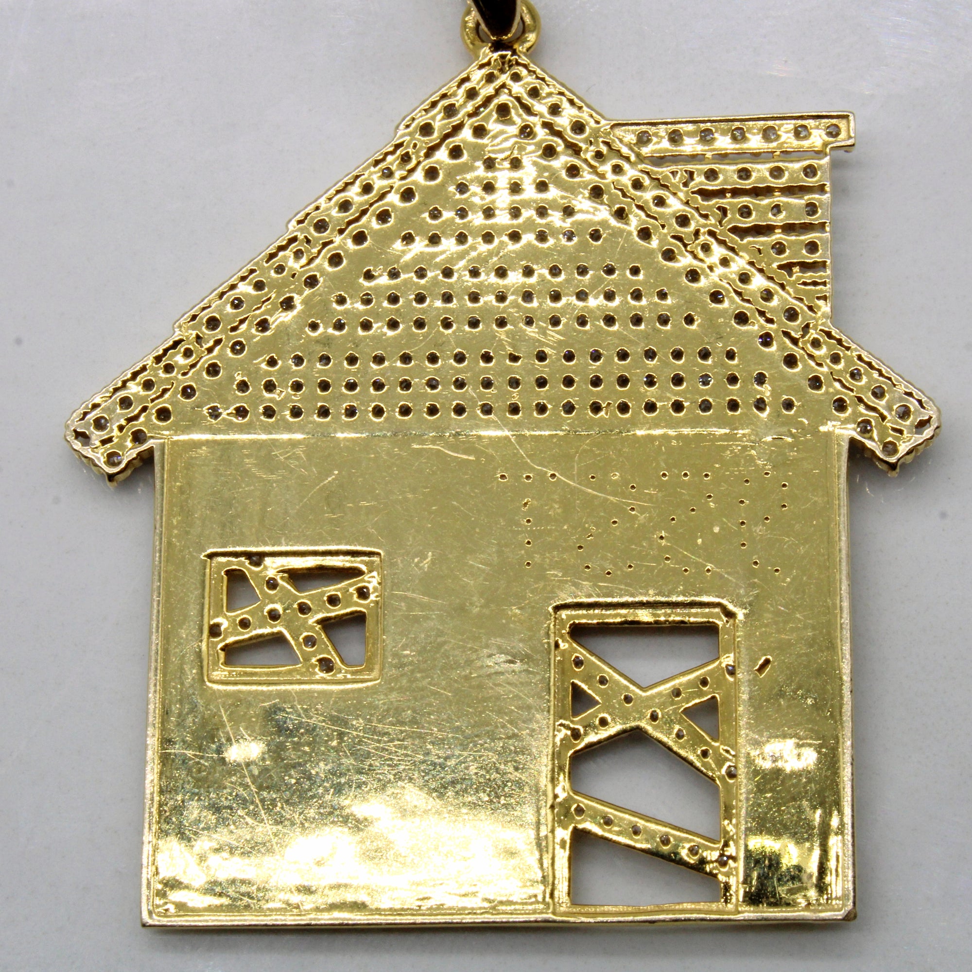 Diamond 'Y.E.G.' House Pendant | 1.50ctw |