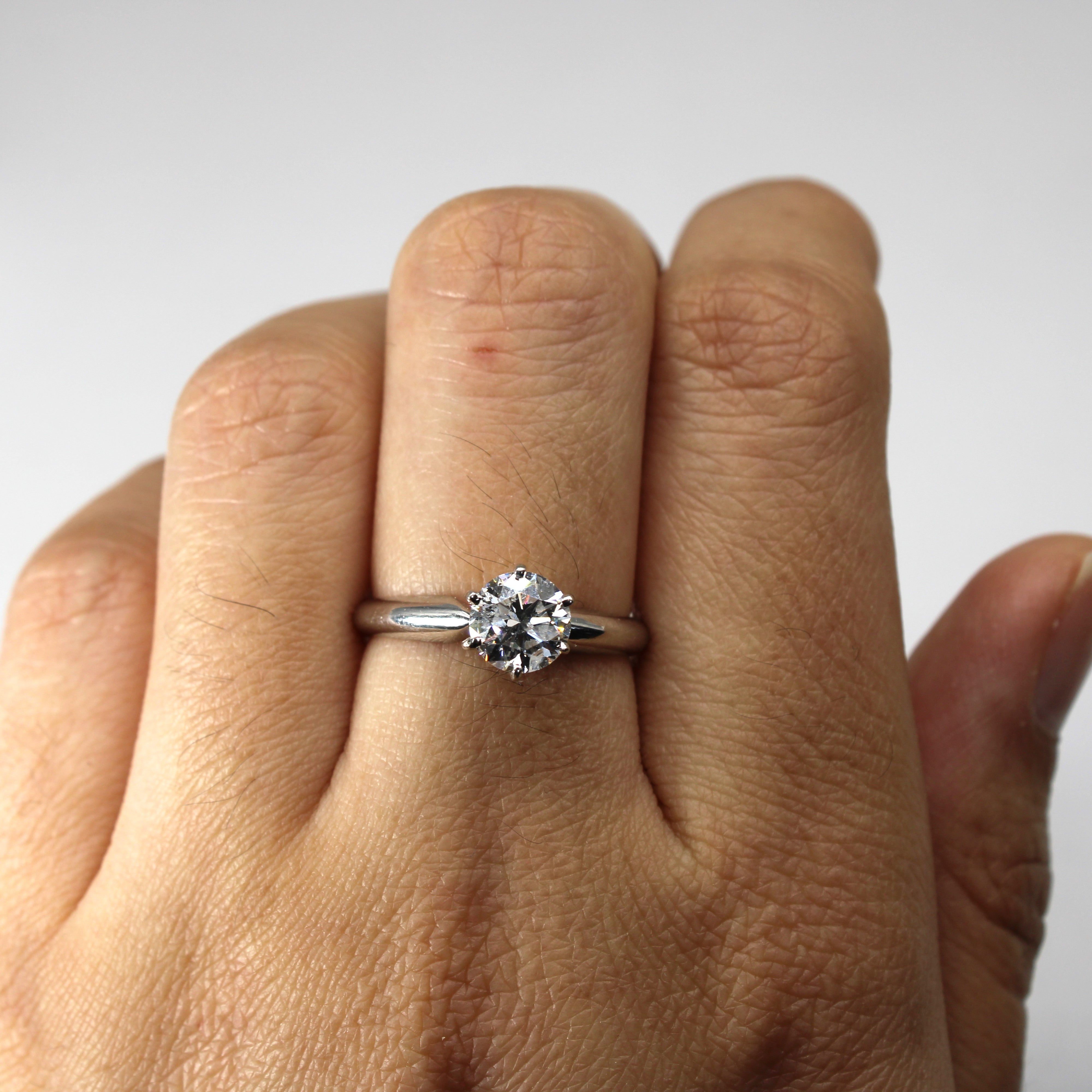 Six Prong Solitaire Diamond Ring | 1.00ct I1/2 F | SZ 6.75 |