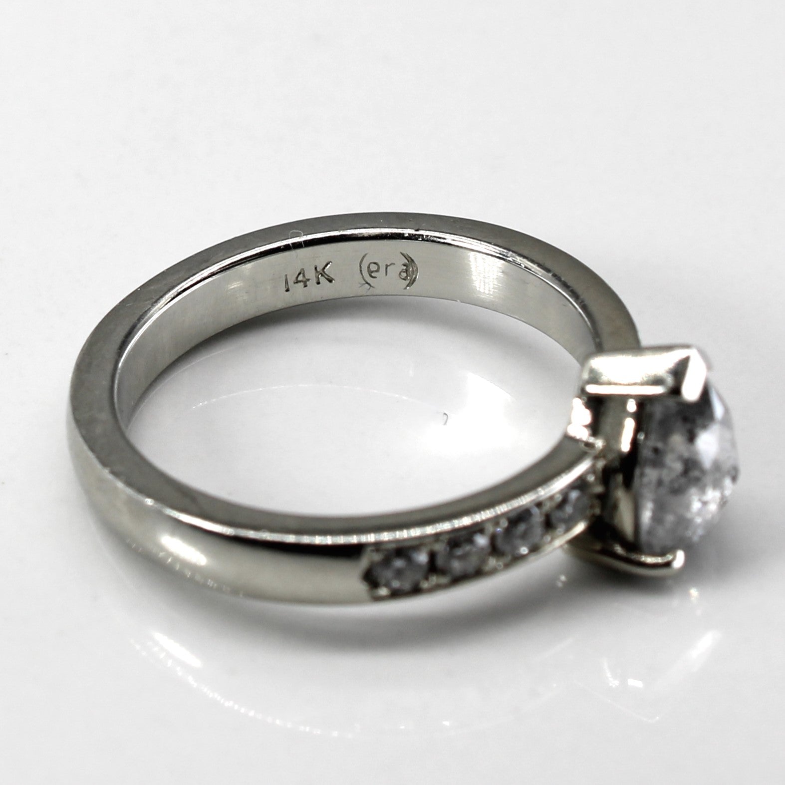 Pear Rose Cut Diamond Engagement Ring | 1.33ctw I3 I/J | SZ 6.5 |