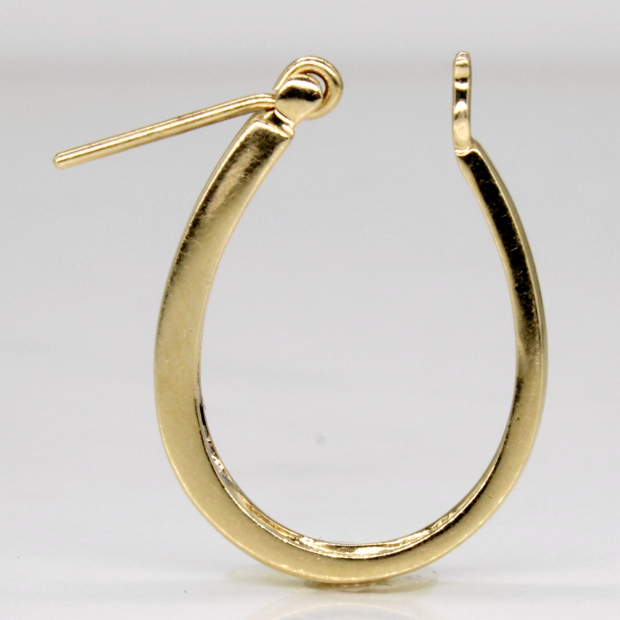 Diamond Oval Hoop Earrings | 0.32ctw |