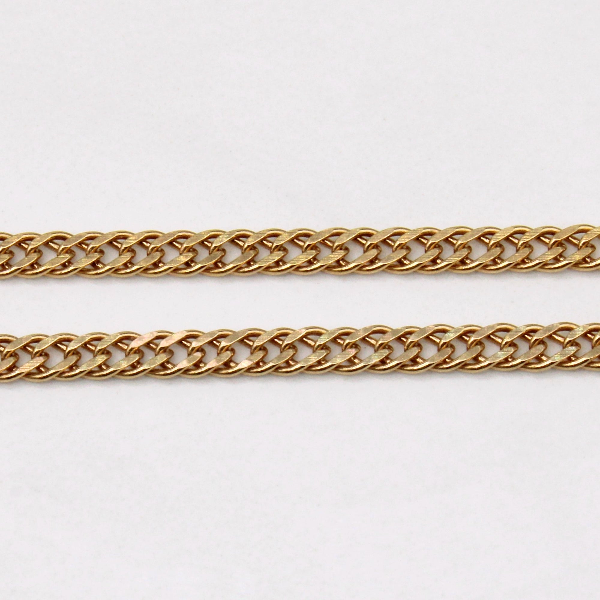 14k Yellow Gold Double Curb Link Chain | 18