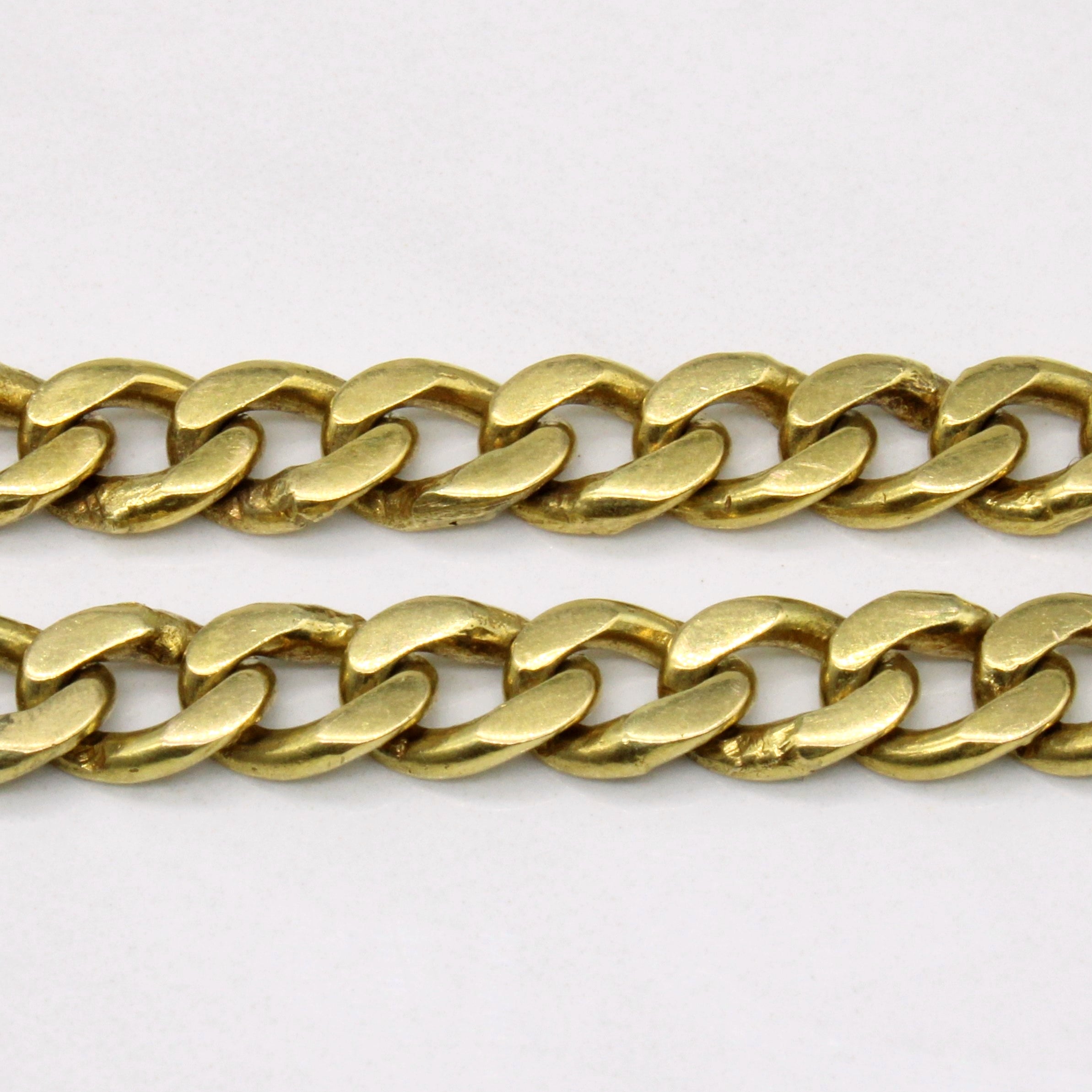 10k Yellow Gold Curb Link Bracelet | 8" |