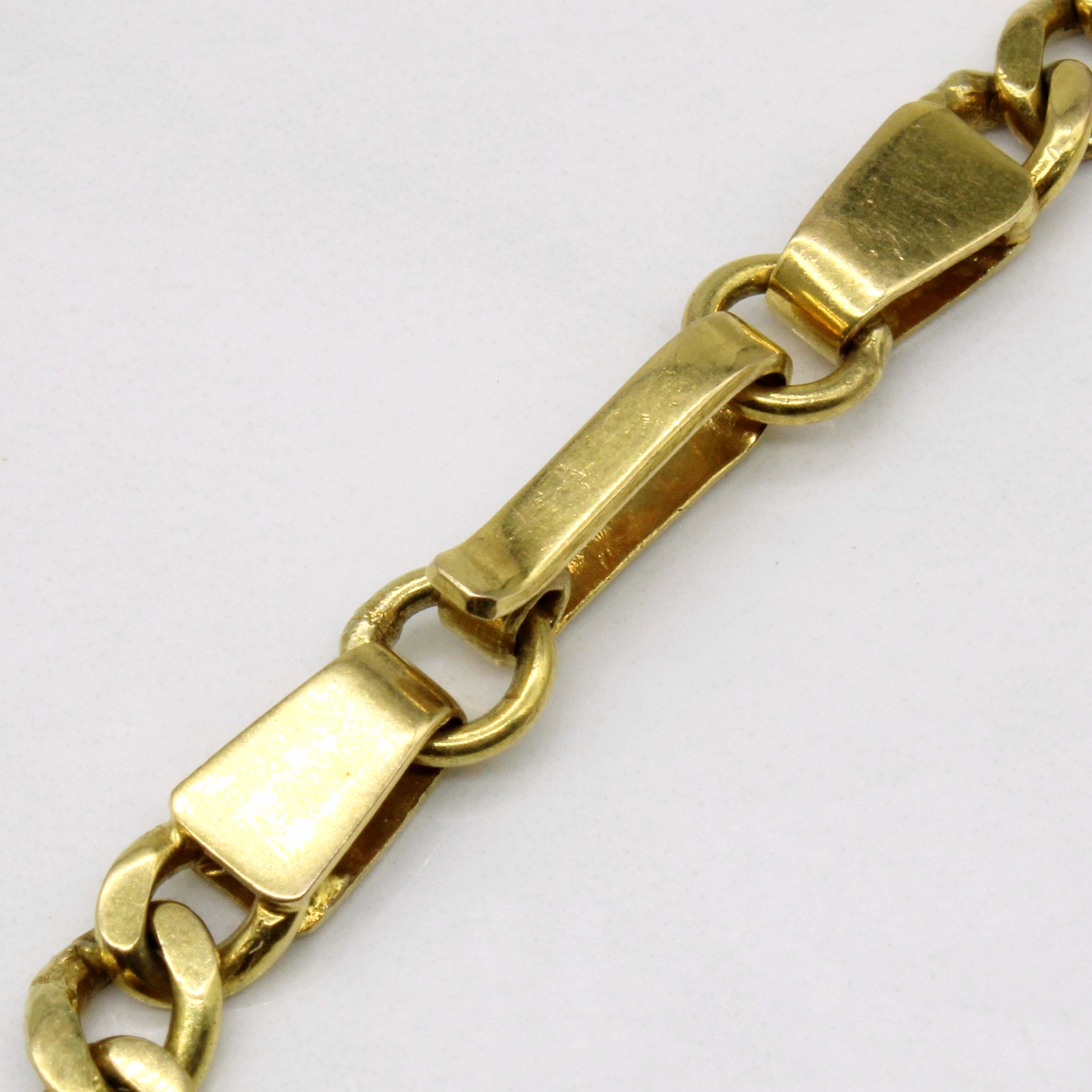 10k Yellow Gold Curb Link Bracelet | 8" |