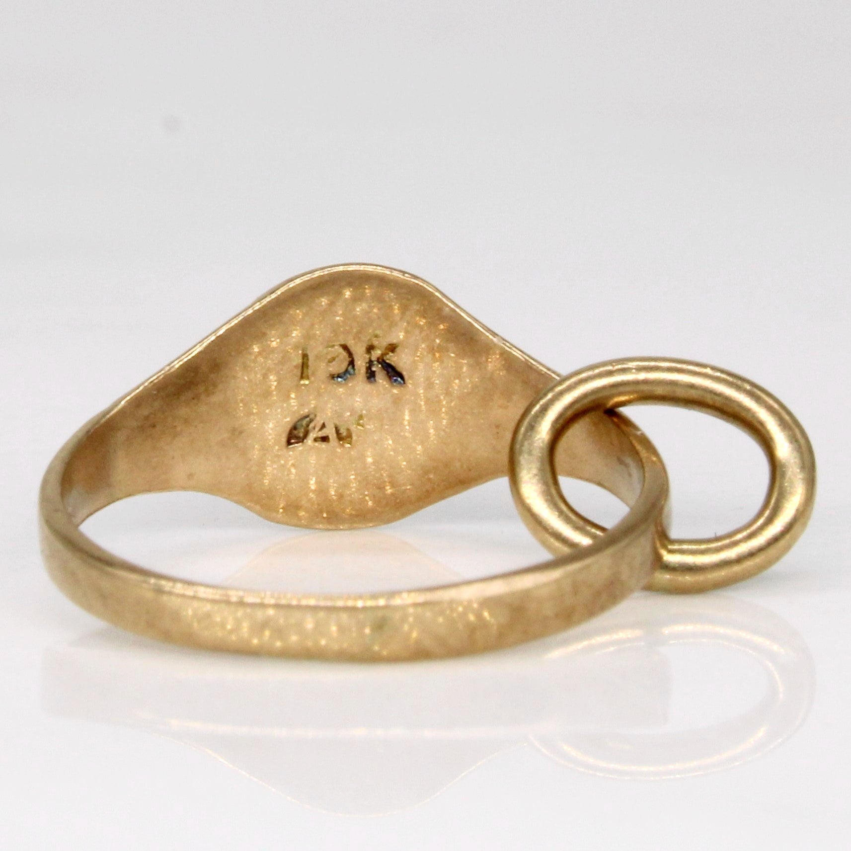 10k Yellow Gold Ring Charm
