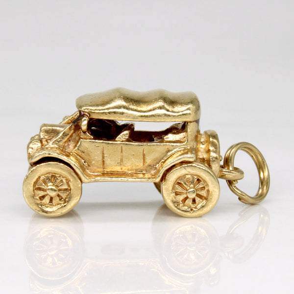 10k Yellow Gold Car Charm