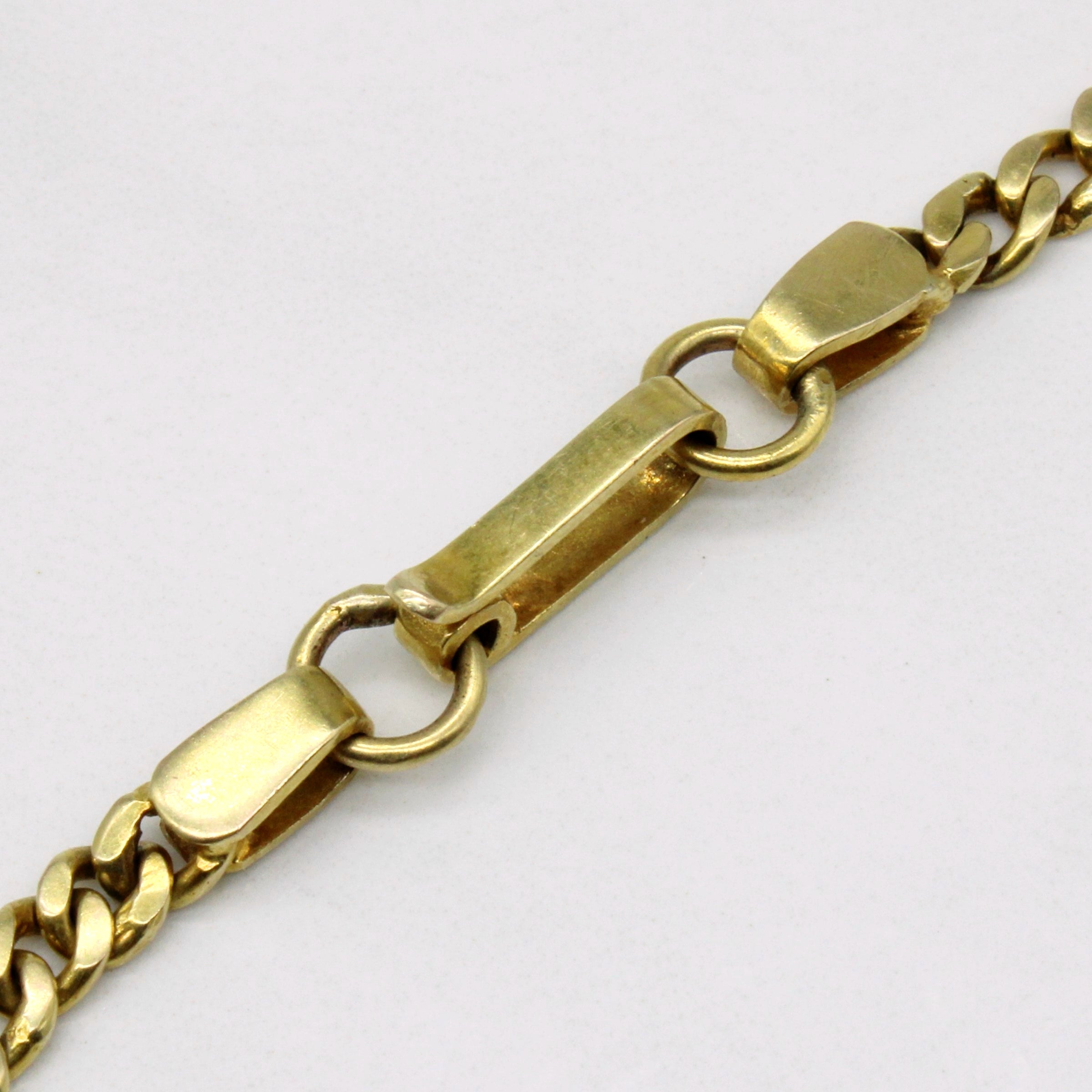 10k Yellow Gold Curb Link Bracelet | 8" |