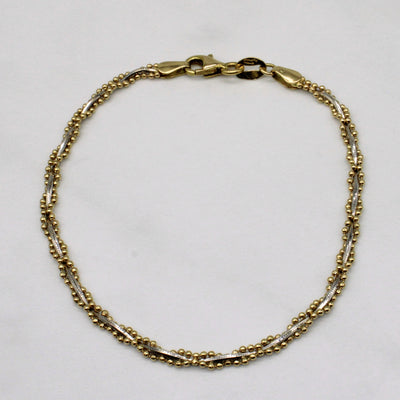18k Two Tone Gold Bracelet | 8