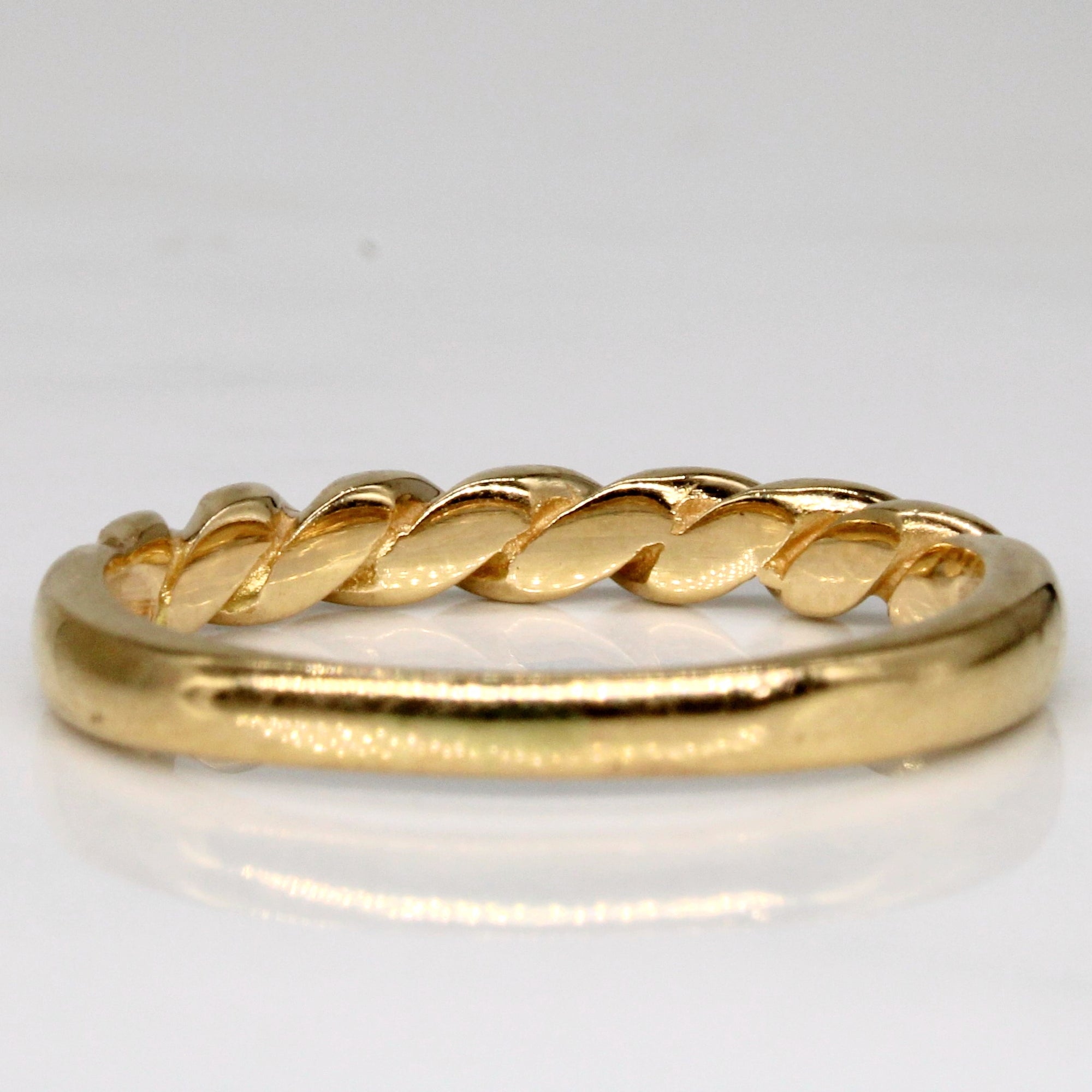 18k Yellow Gold Twist Ring | SZ 8.75 |