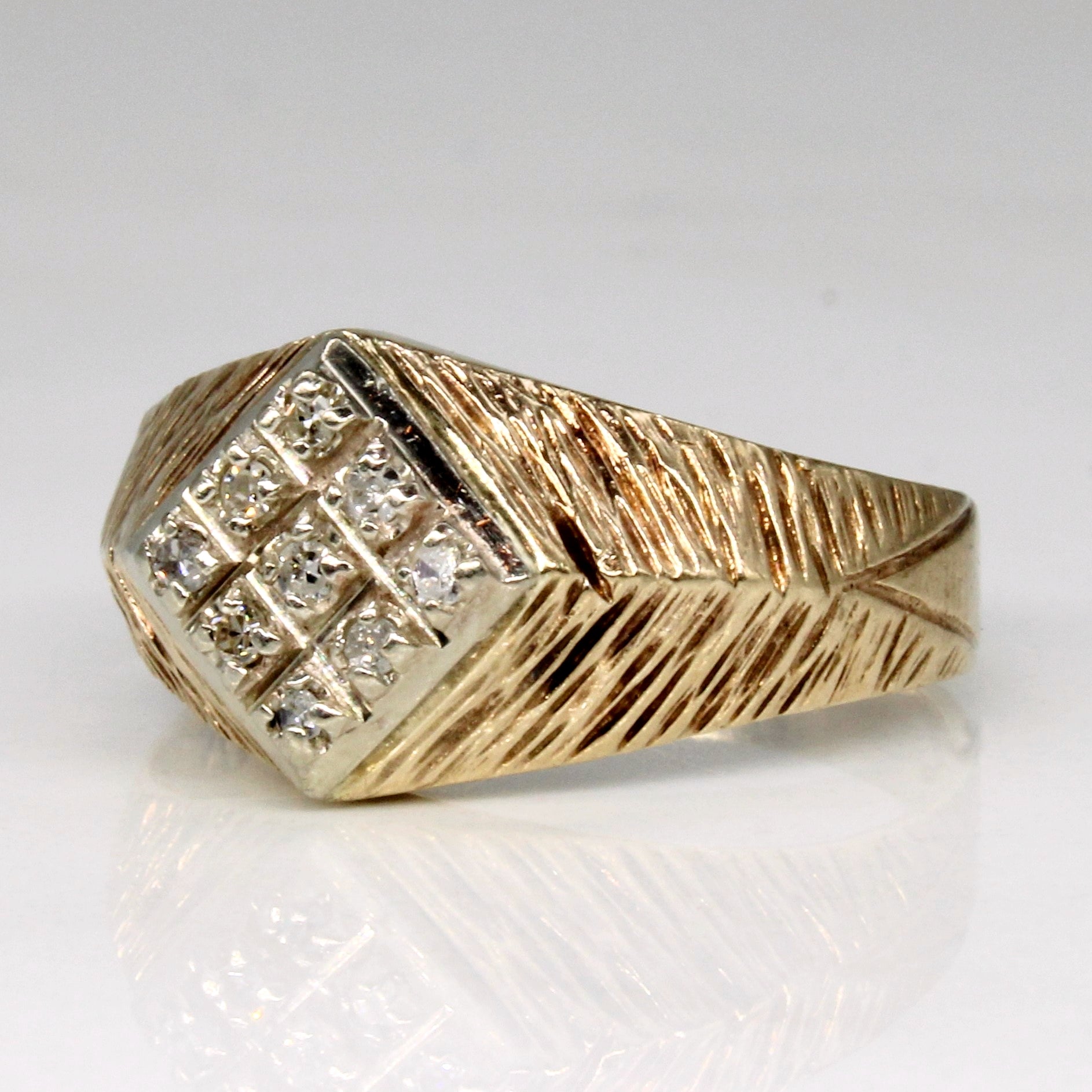 Diamond Grid Ring | 0.09ctw | SZ 5.75 |