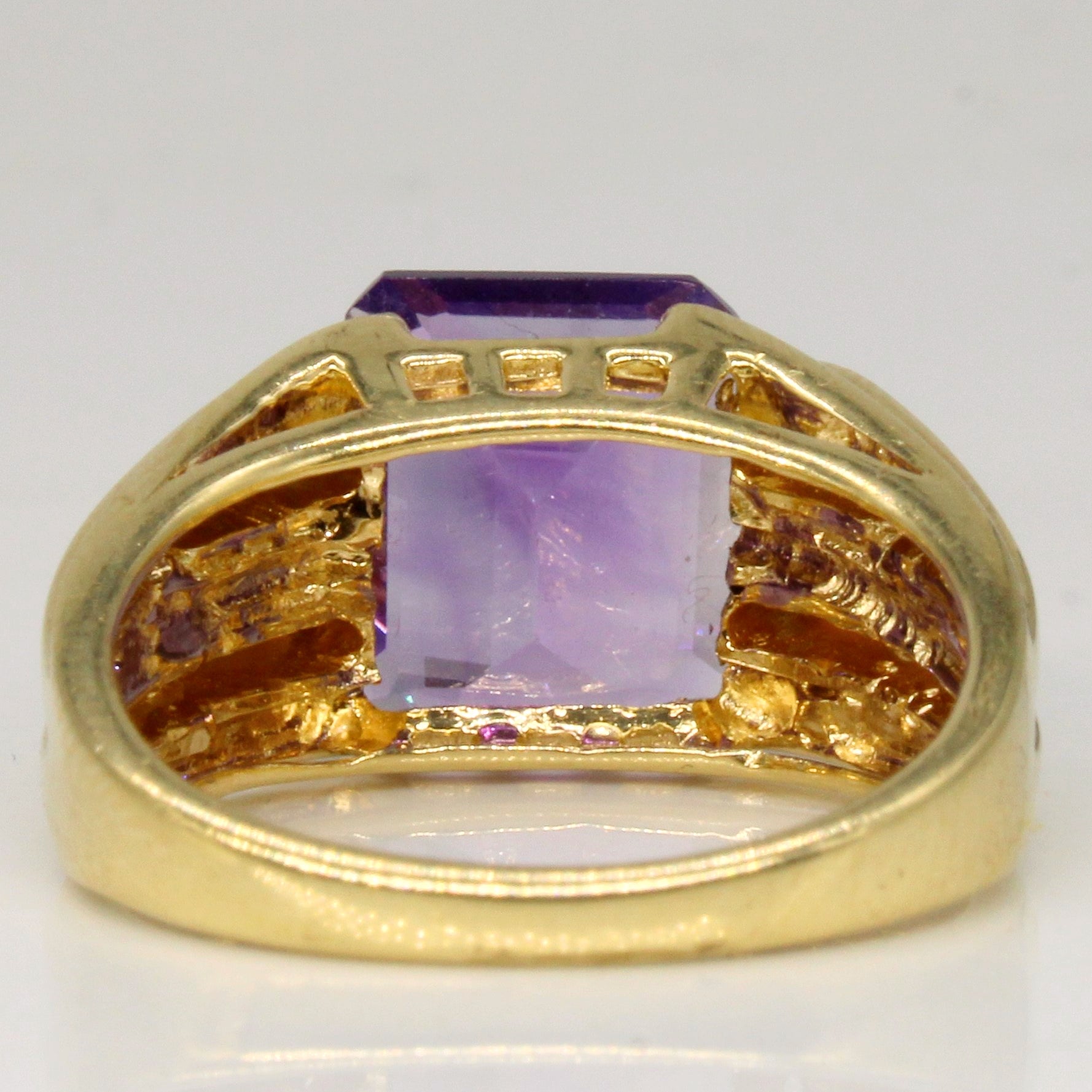 Amethyst & Diamond Cocktail Ring | 3.35ct, 0.03ctw | SZ 6.75 |