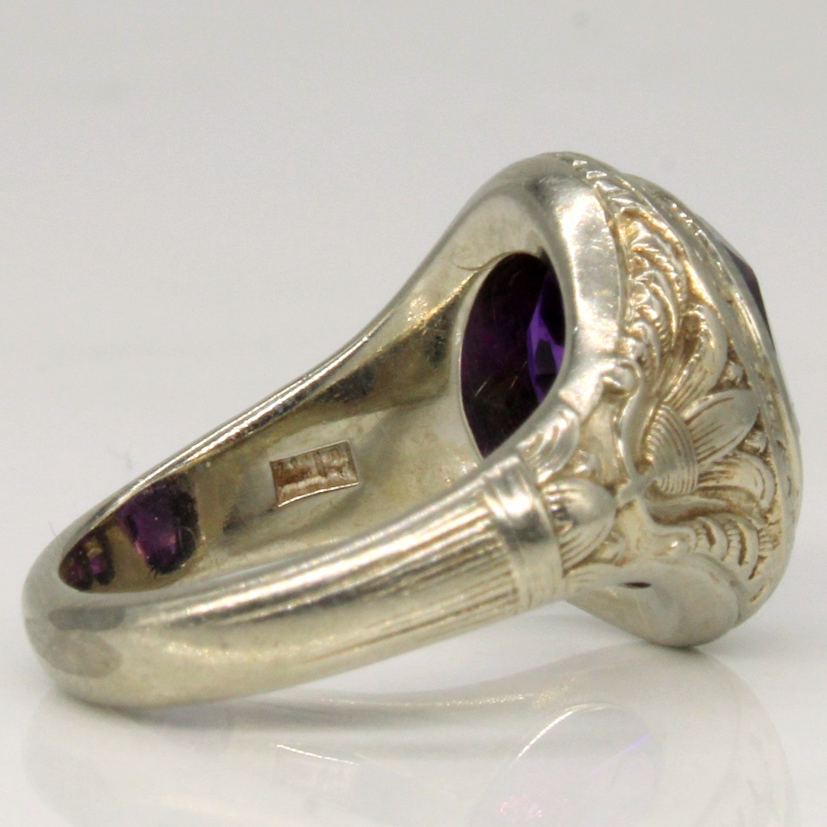 Amethyst Antique Ring | 2.33ct | SZ 2.5 |