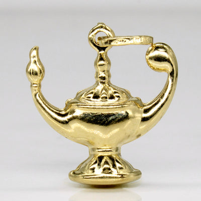 18k Yellow Gold Lamp Charm