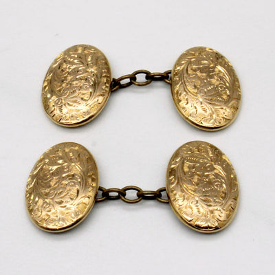1903 Birmingham 15k Yellow Gold Cufflinks
