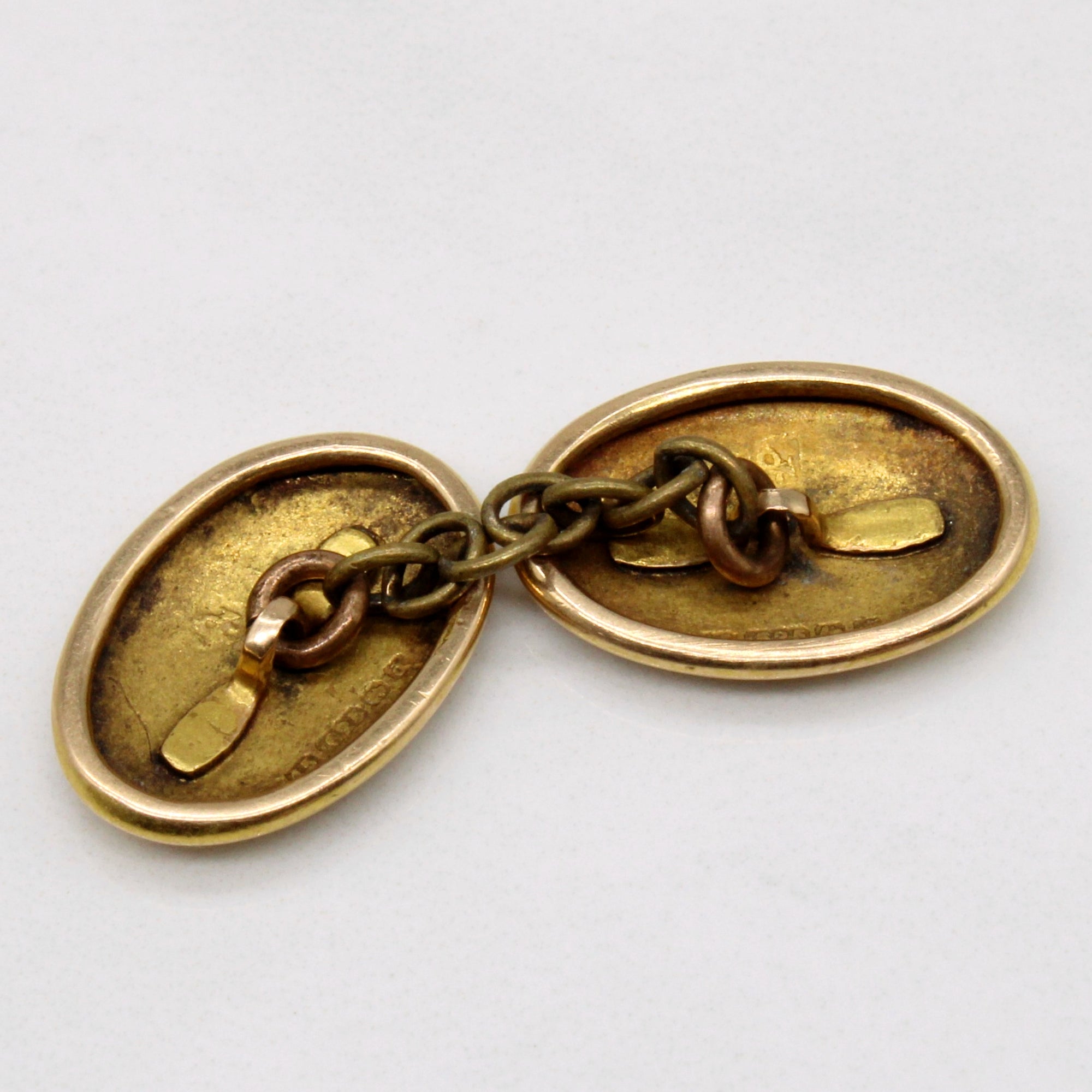 15k Yellow Gold Cufflinks