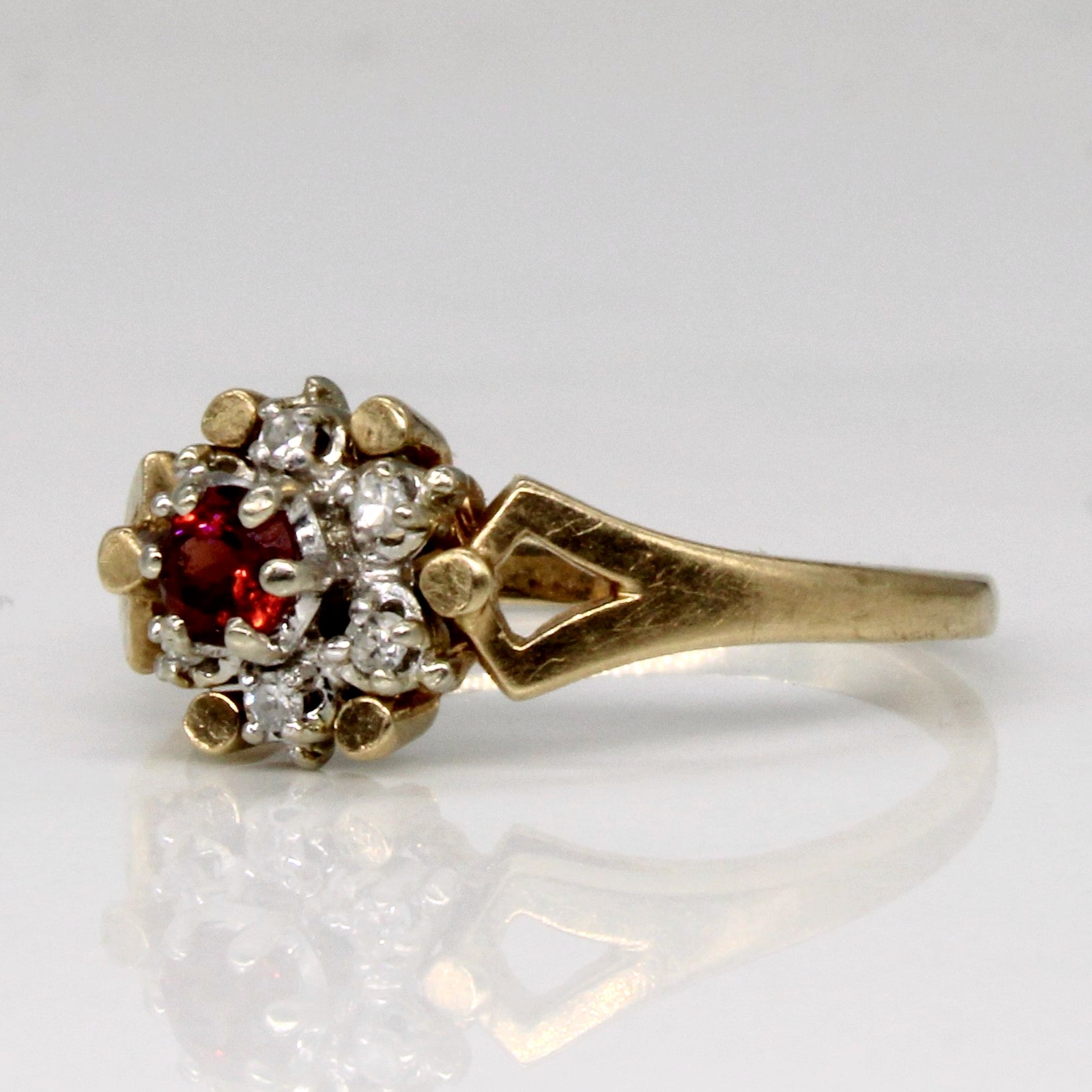 Ruby & Diamond Ring | 0.10ct, 0.03ctw | SZ 5.75 |