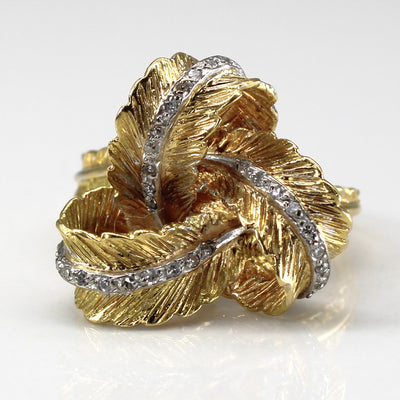 Interlocking Diamond Ring | 0.06ctw | SZ 6.5 |