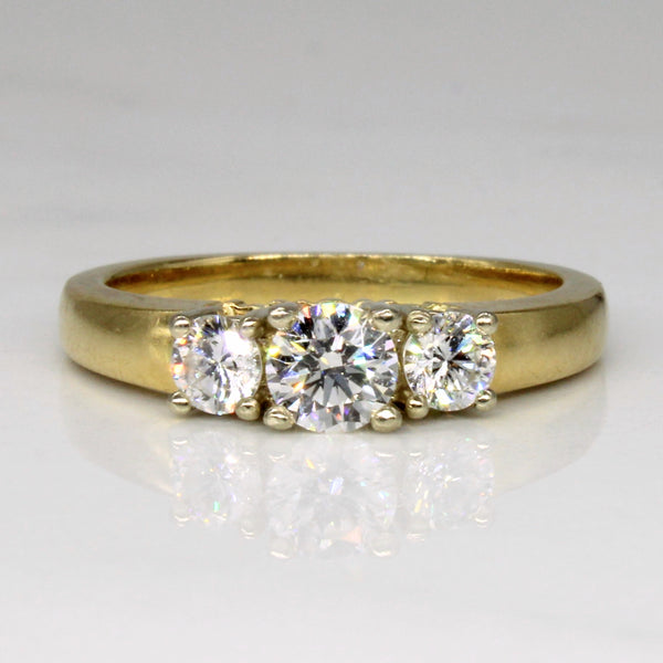 'Birks' Three Stone Diamond Ring | 0.60ctw | SZ 5.75 |